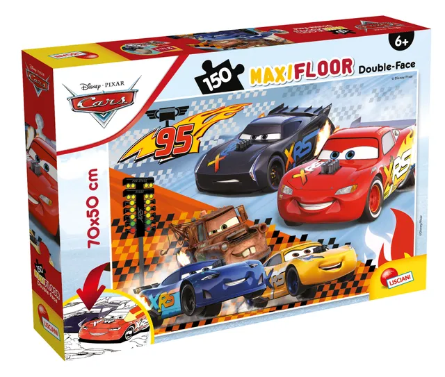 Lisciani Giochi Disney Puzzle Maxi Floor 150 Cars puzzle 150 pezzi da colorare