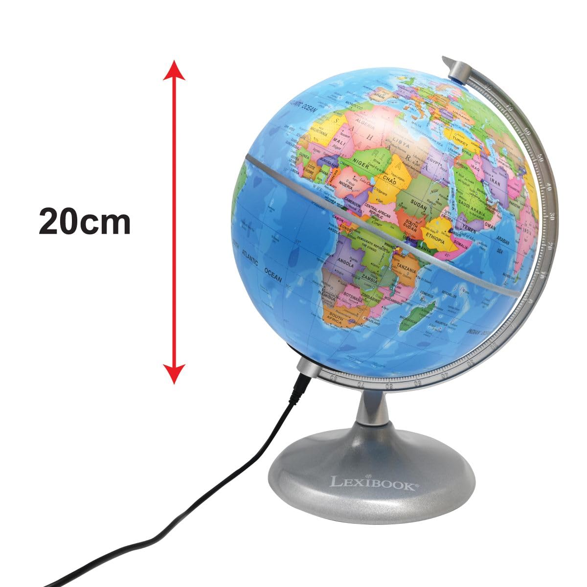 Lexibook Luminous Planetarium NLJ185EN globo giorno notte
