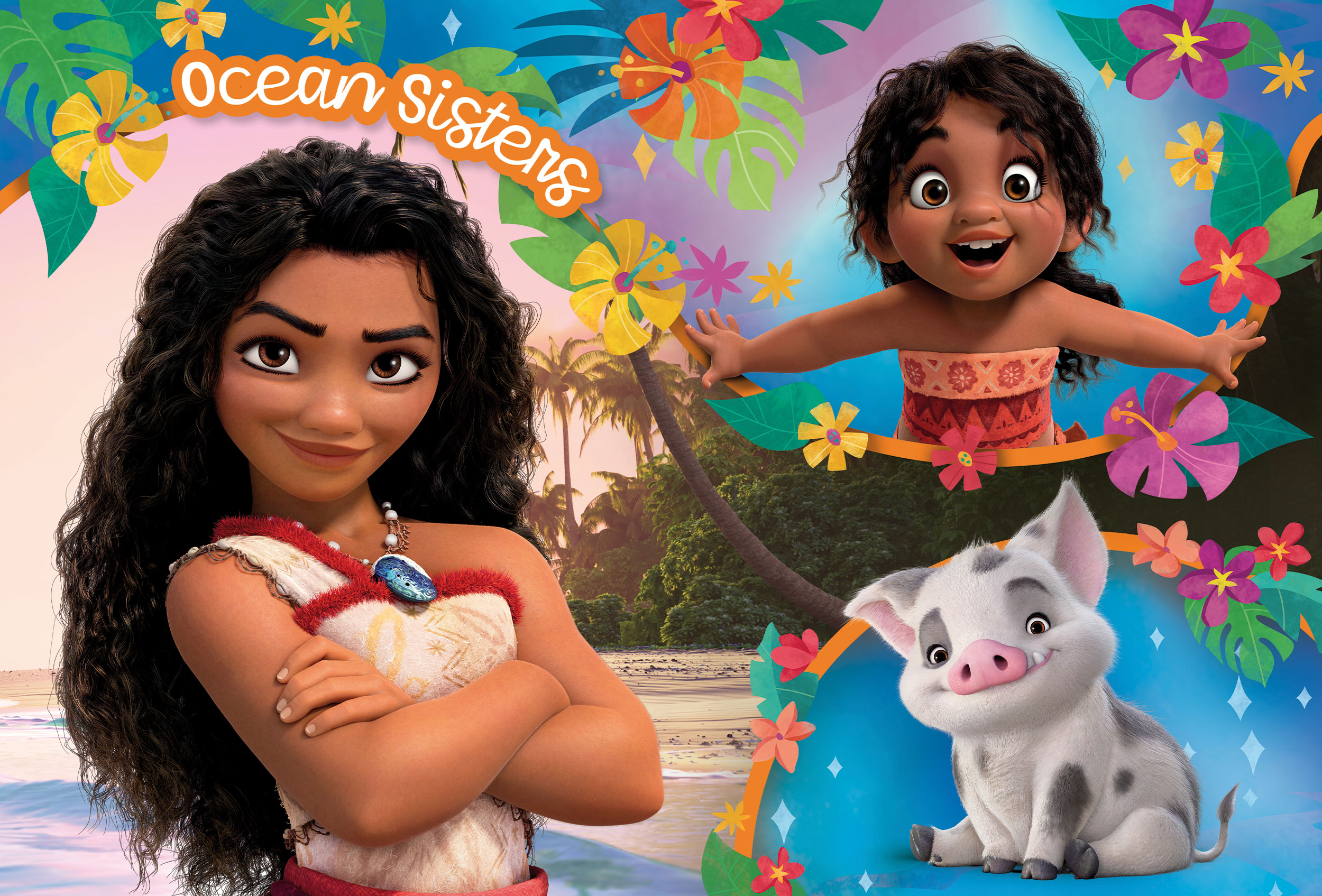 Disney DF Plus 60 Oceania 2 puzzle 60 pezzi da colorare