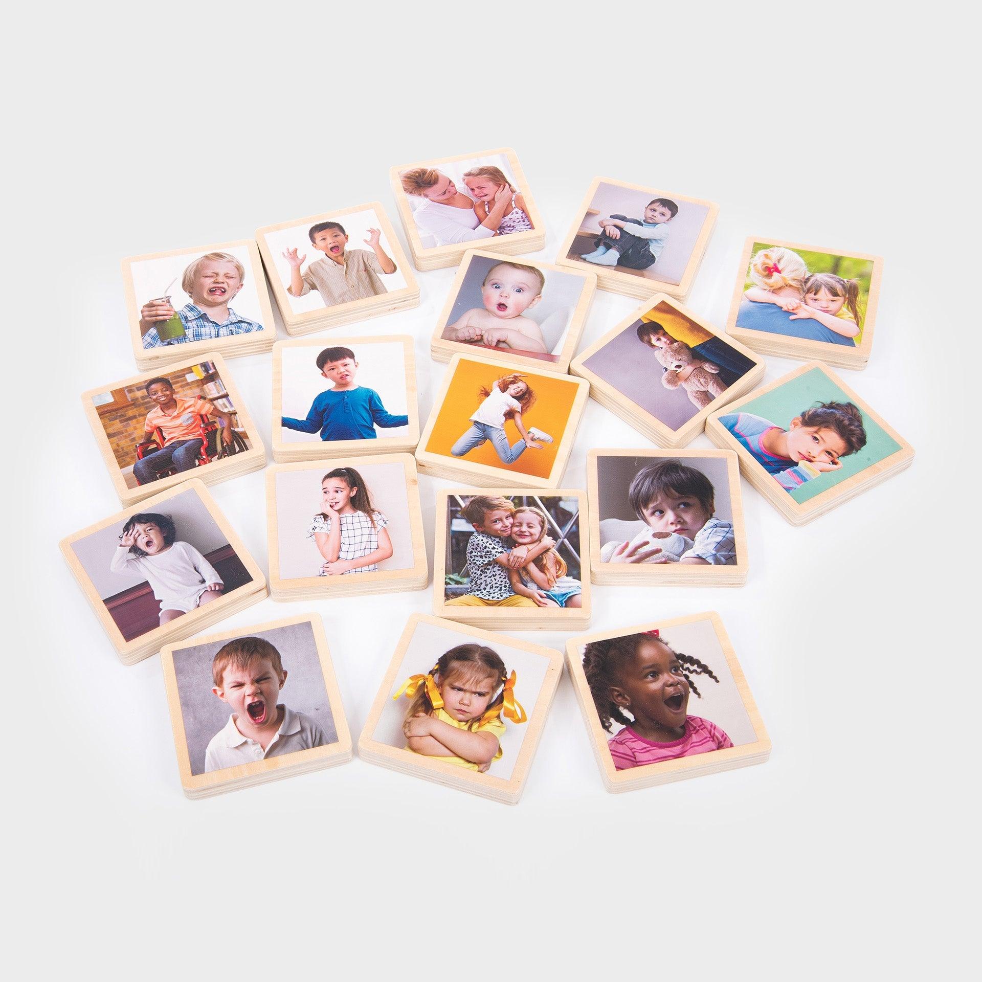 Tickit My Emotions Tiles tessere legno emozioni 18 pezzi