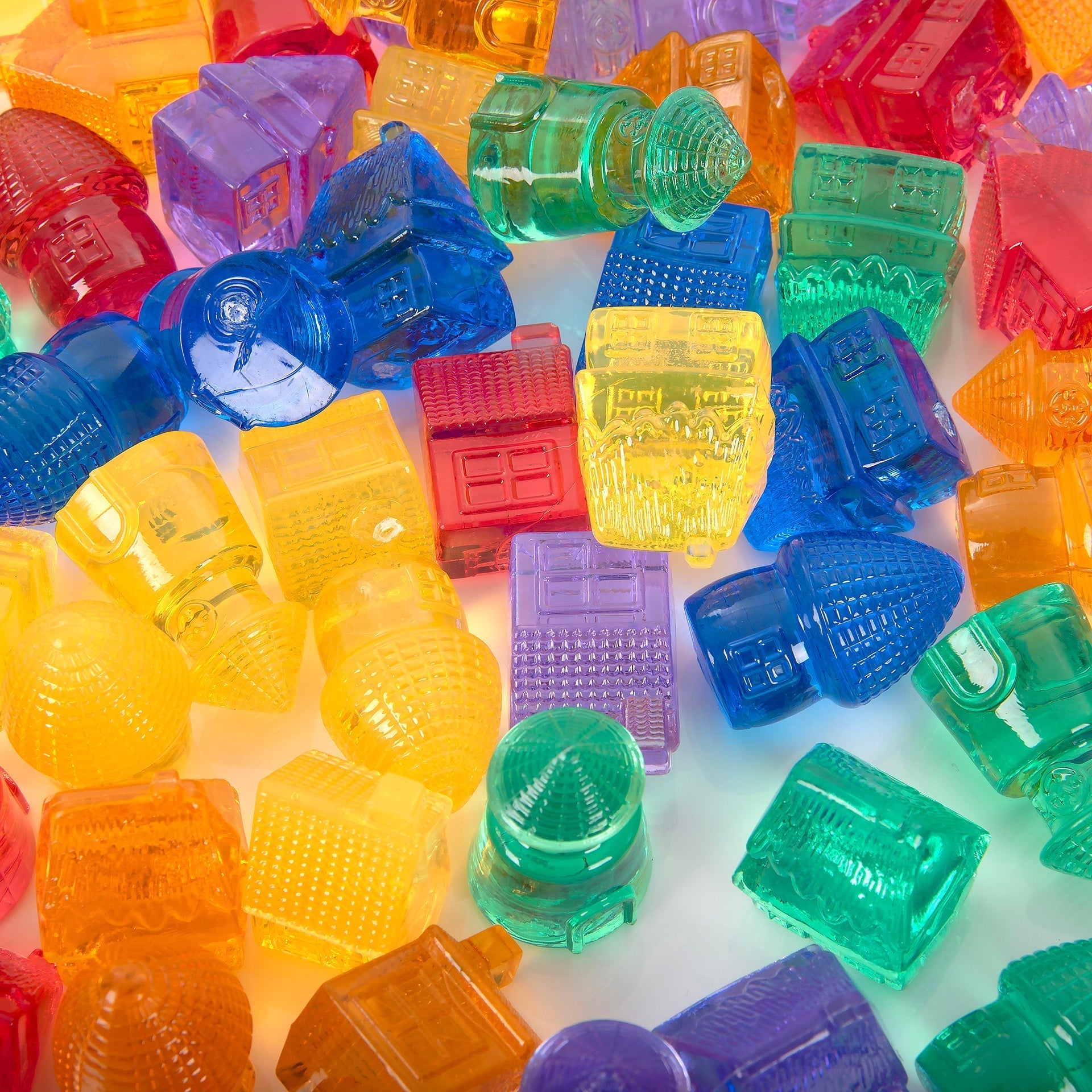 Tickit Translucent Colour Homes casette 72 pezzi traslucide