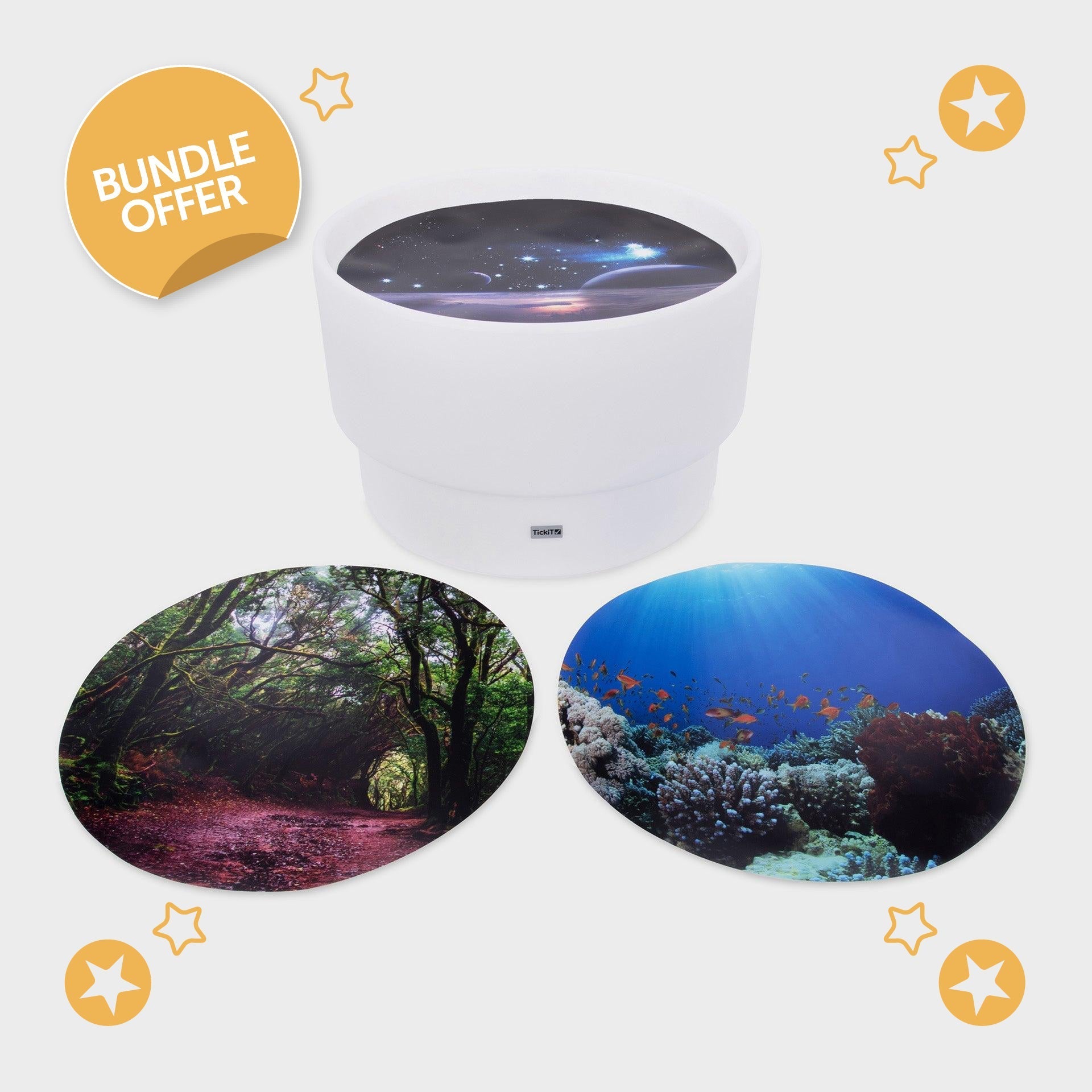 Tickit Discovery Glow Table tavolo luminoso 3 tappeti