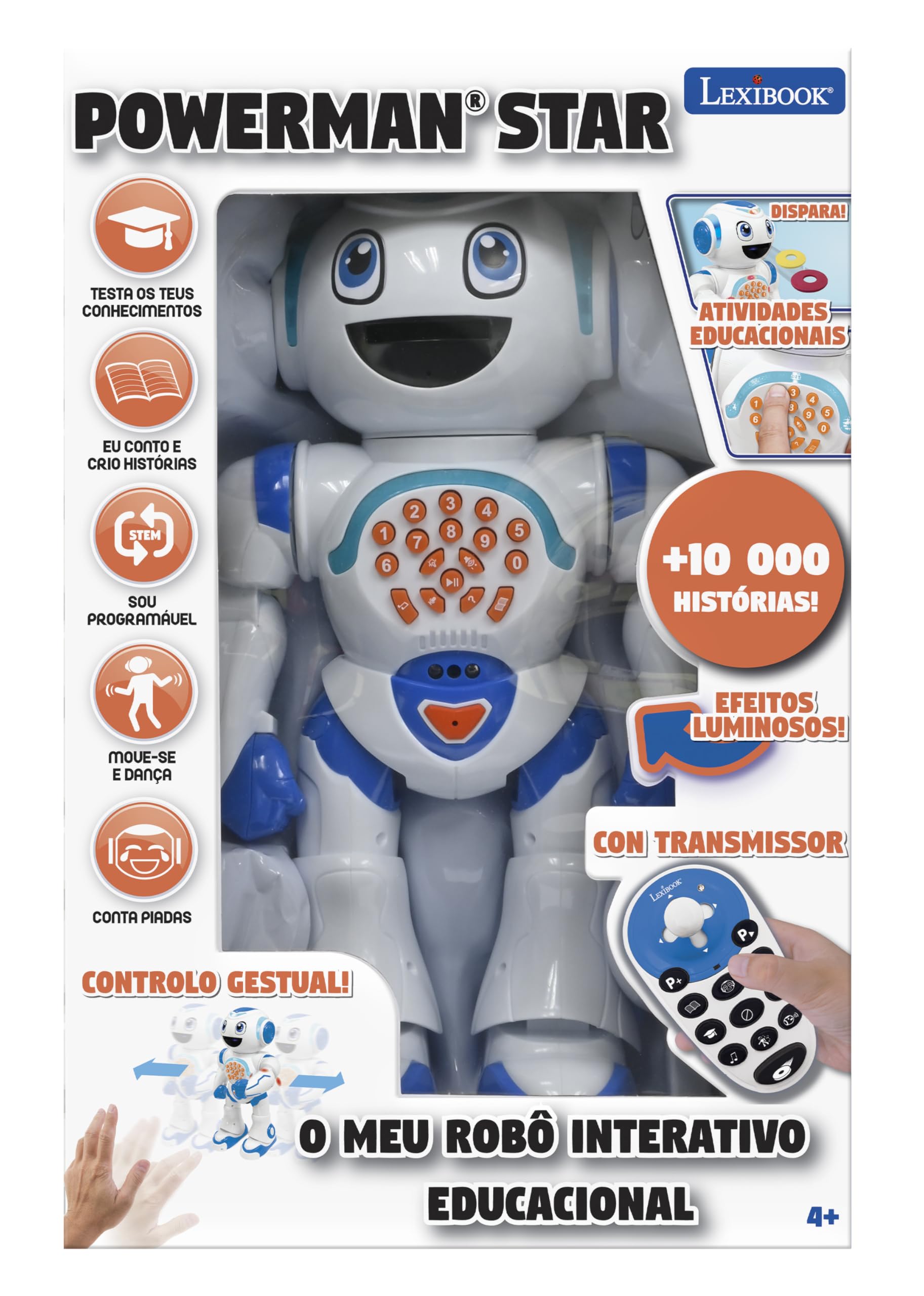 Lexibook Powerman Star ROB85PT robot programmabile