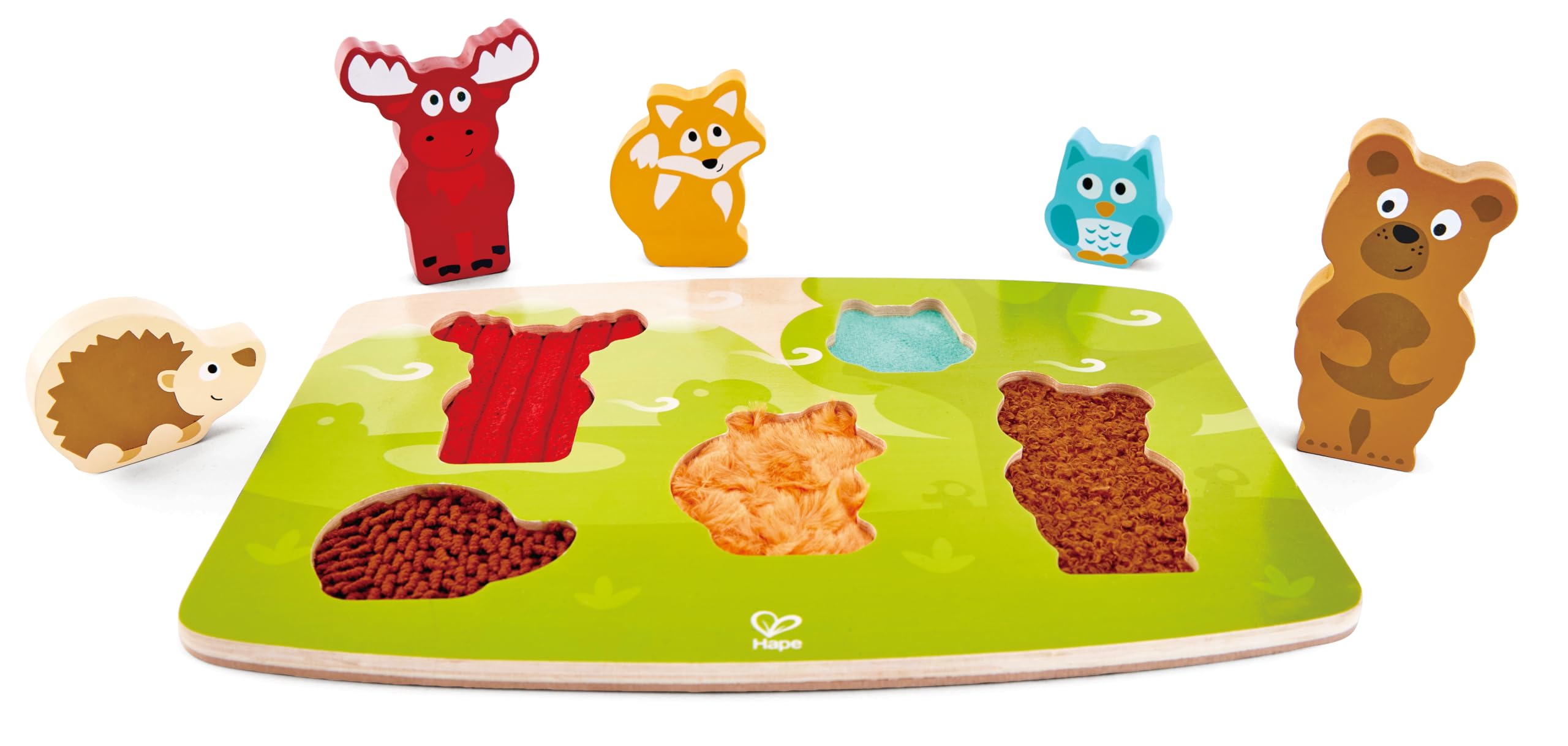 Hape animali polari puzzle tattile fiori bianchi