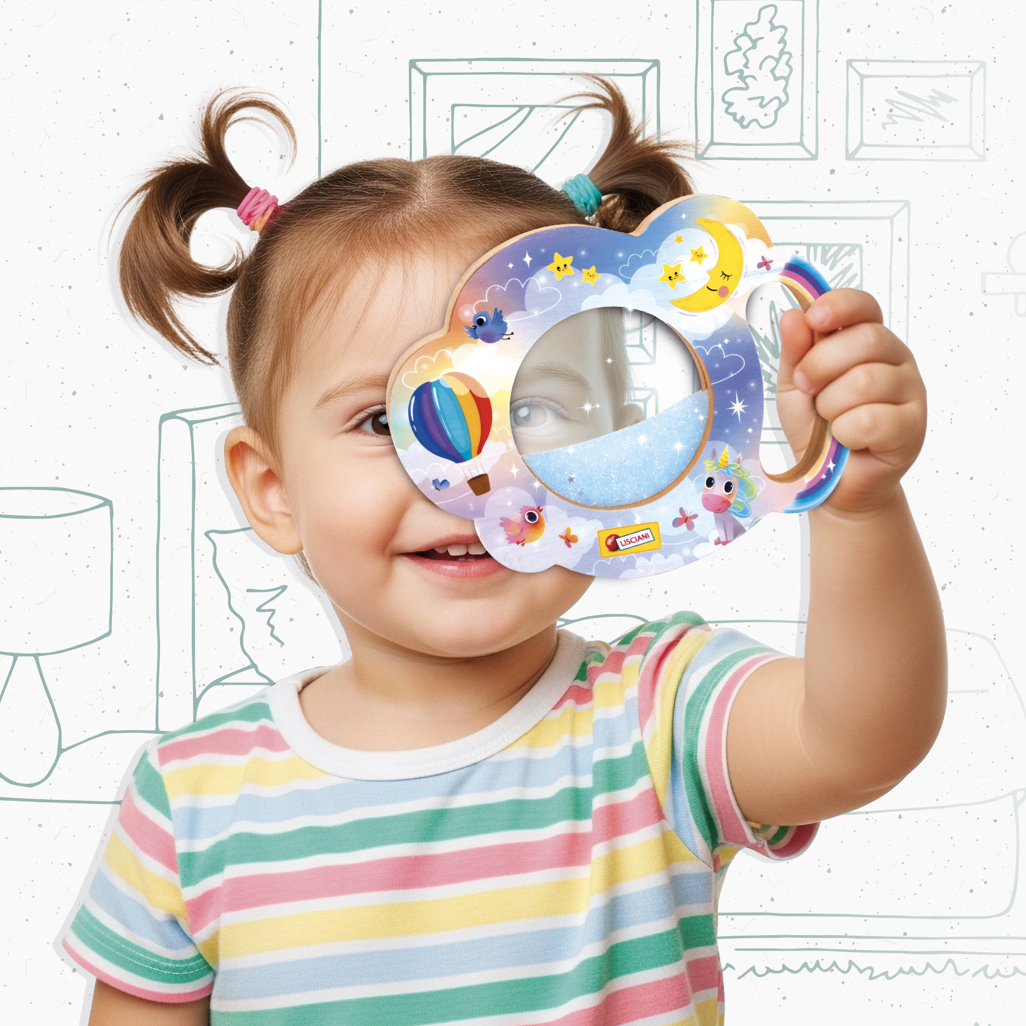 Lisciani Montessori Legno My Cloud gioco sensoriale calma