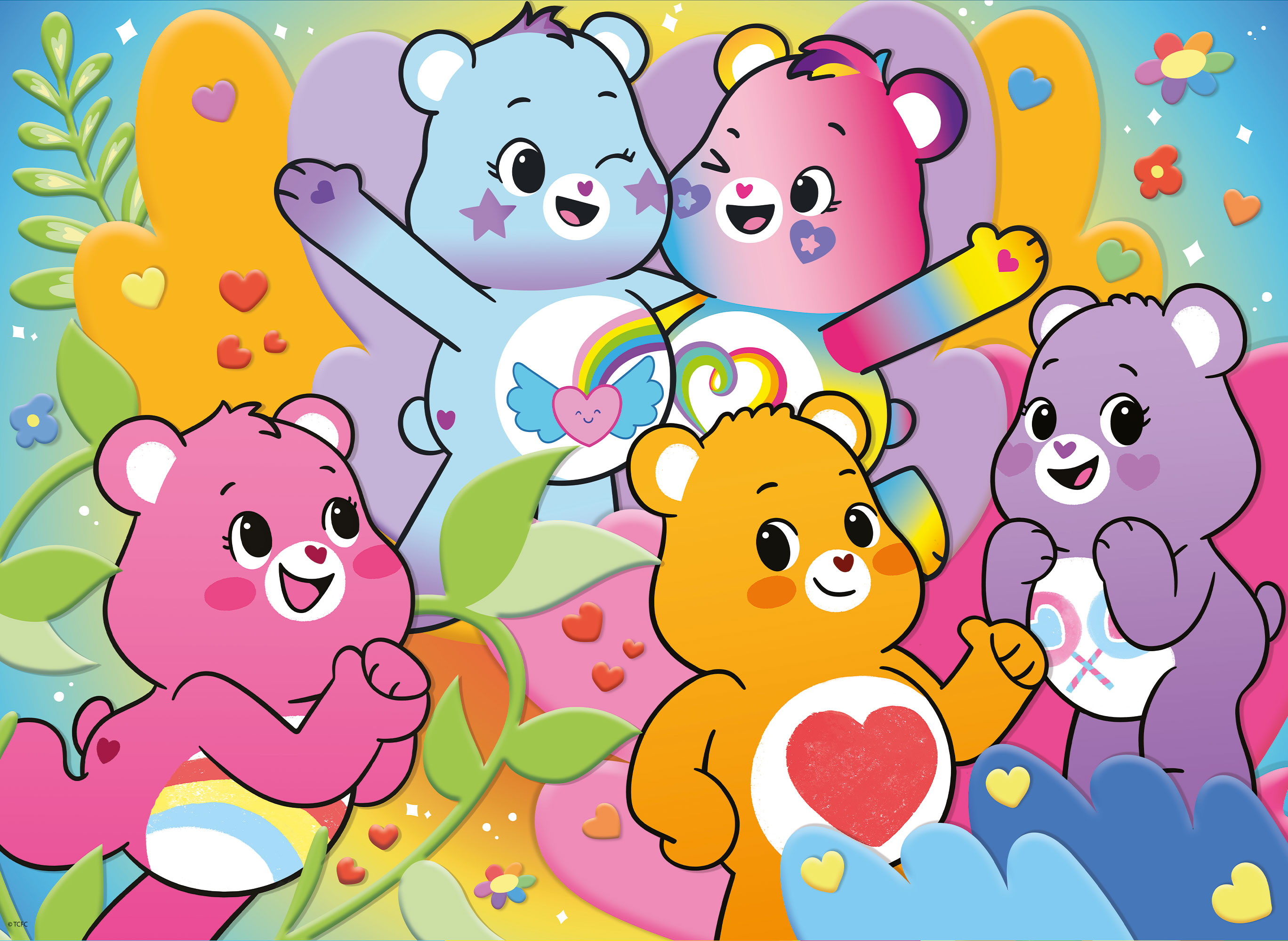 Lisciani Care Bears Double Face puzzle maxi 24 pezzi da colorare