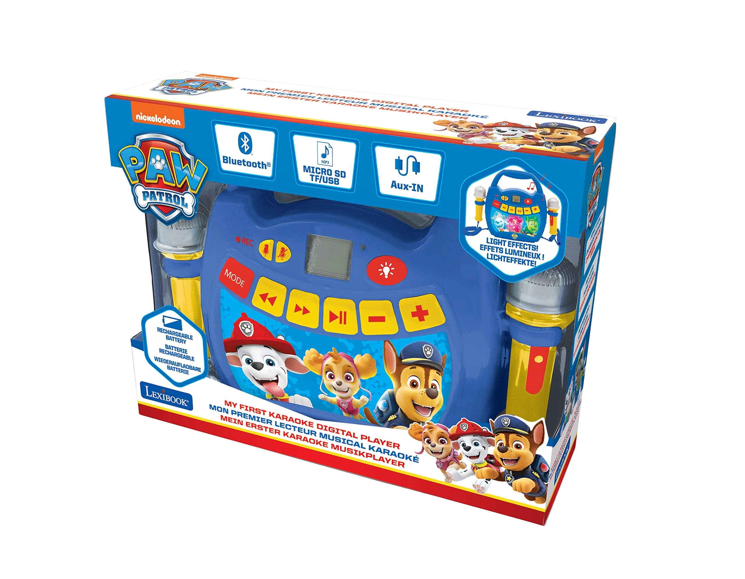 Lexibook Paw Patrol MP320PAZ karaoke bambini bluetooth