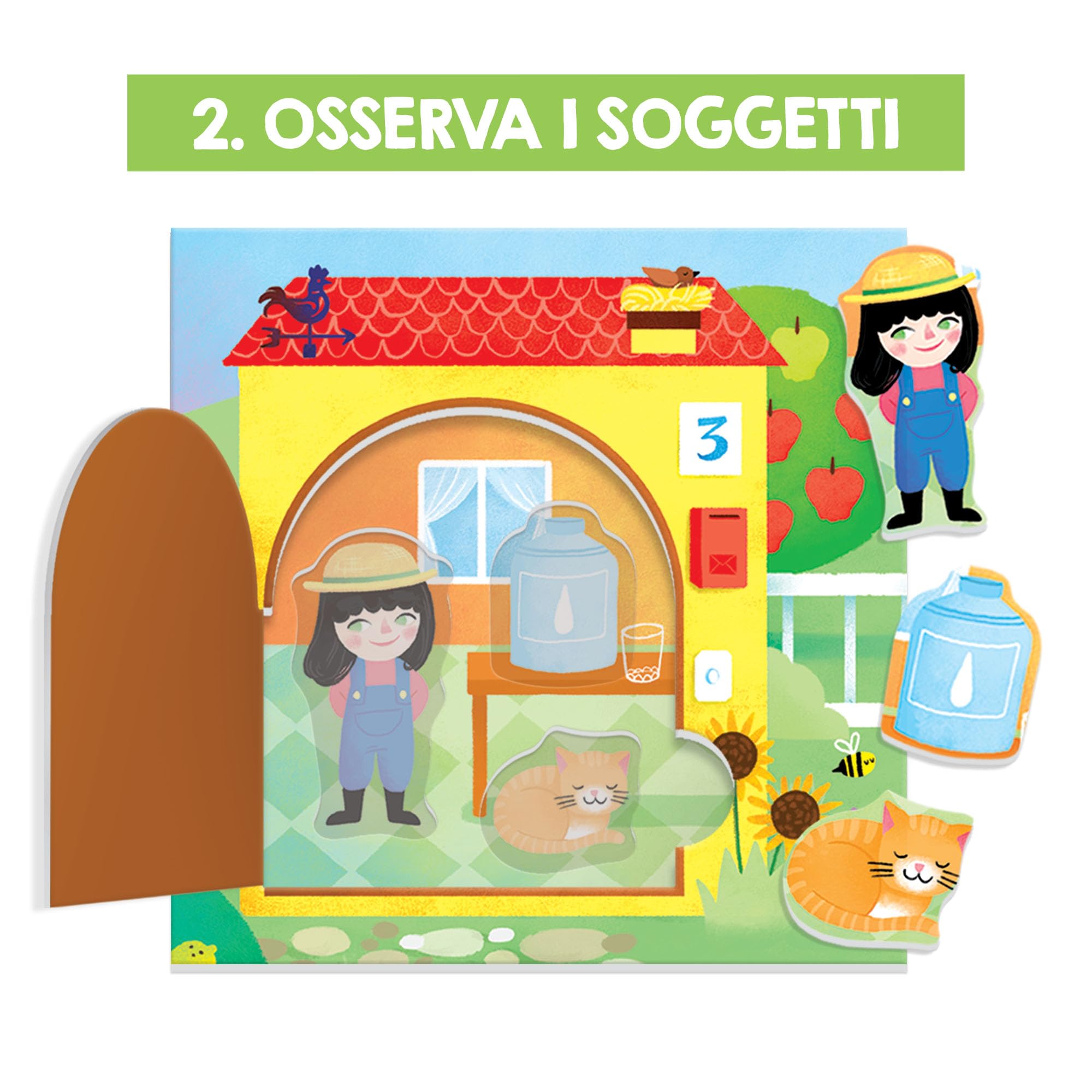 Headu Montessori Fattoria Apri e Chiudi gioco educativo 2-5 anni