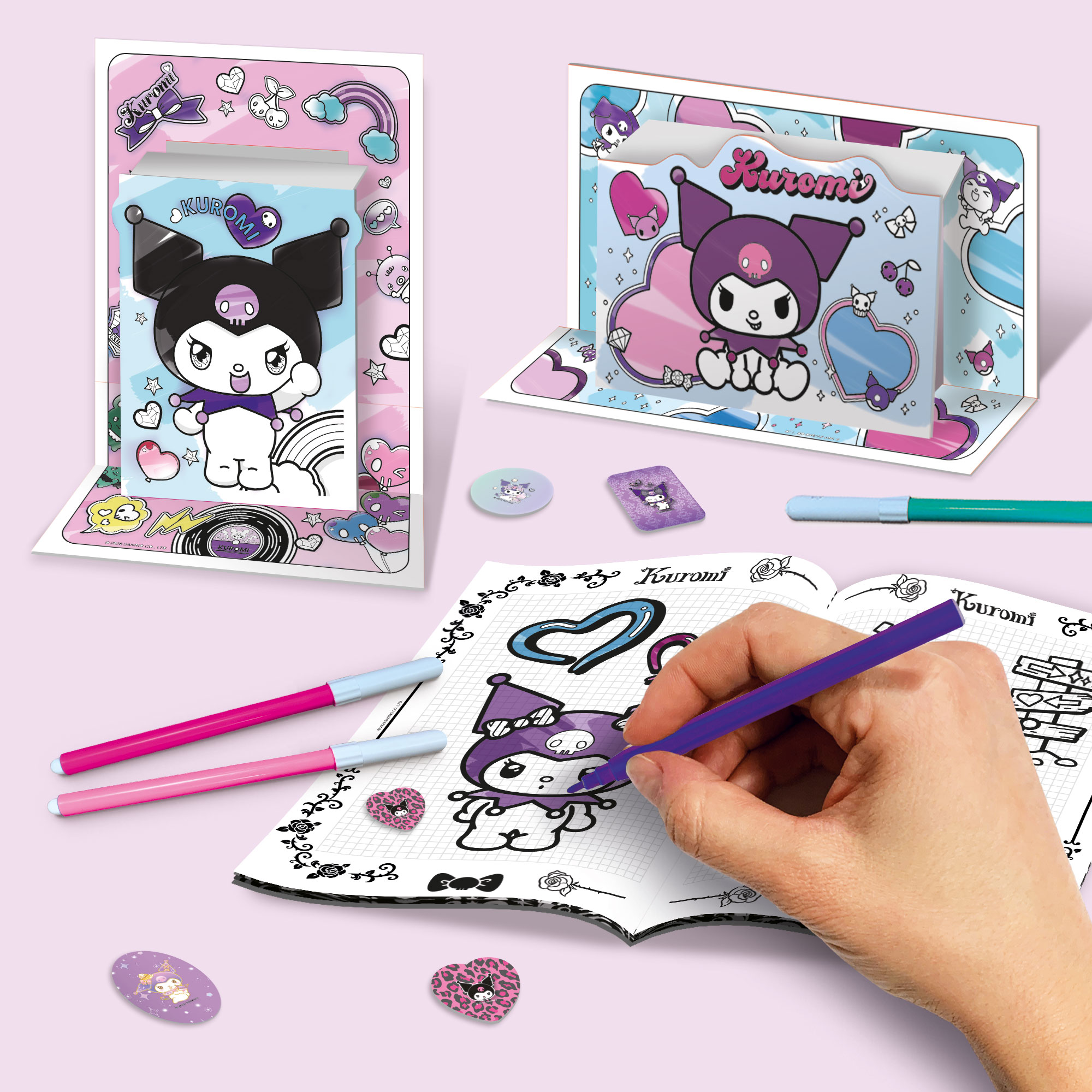 Lisciani Drawing School Kuromi Backpack zainetto creativo disegno