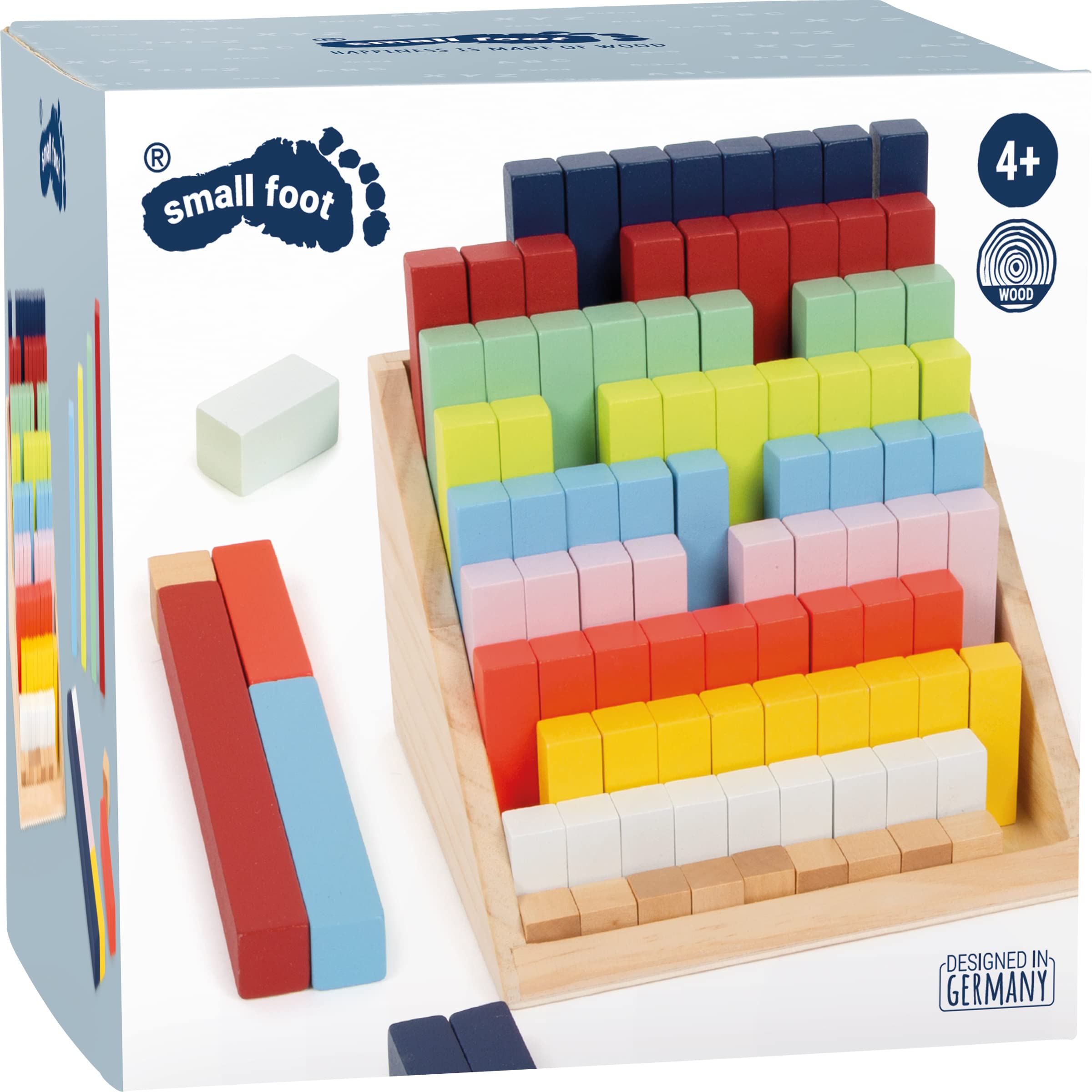 smallfoot 12214 regoli legno scatola XL 100 pezzi
