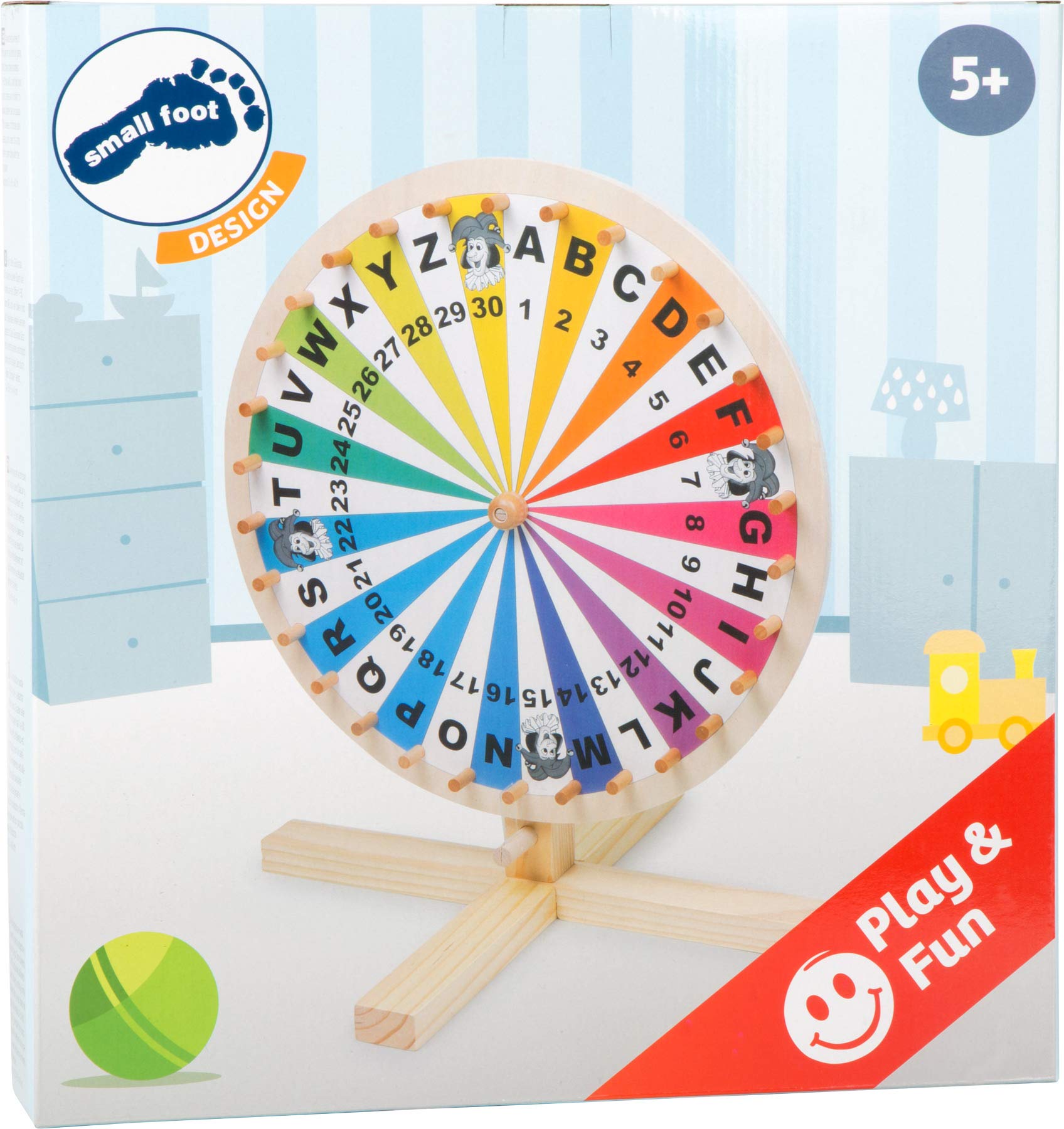 smallfoot 6251 Ruota della Fortuna gioco in legno da tavolo