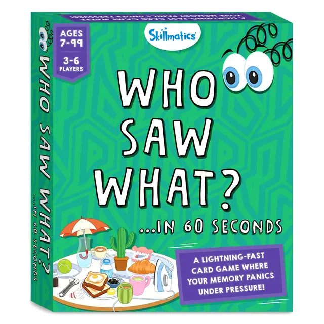 Skillmatics Who Saw What In 60 Seconds gioco memoria 7+ anni