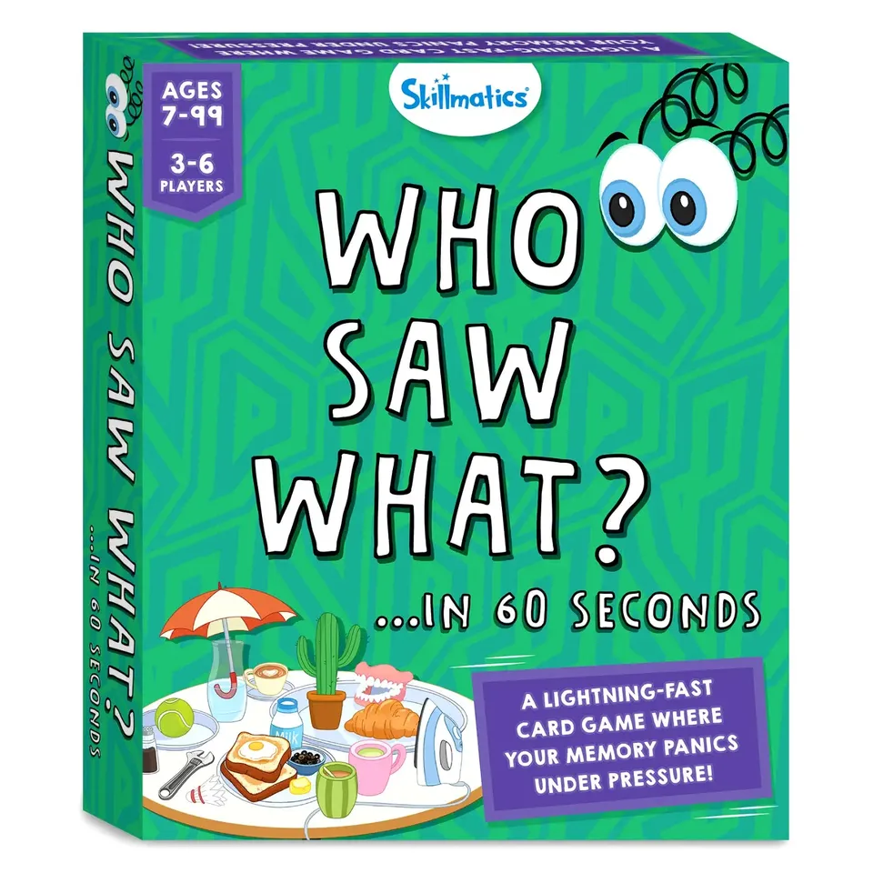 Skillmatics Who Saw What In 60 Seconds gioco memoria 7+ anni