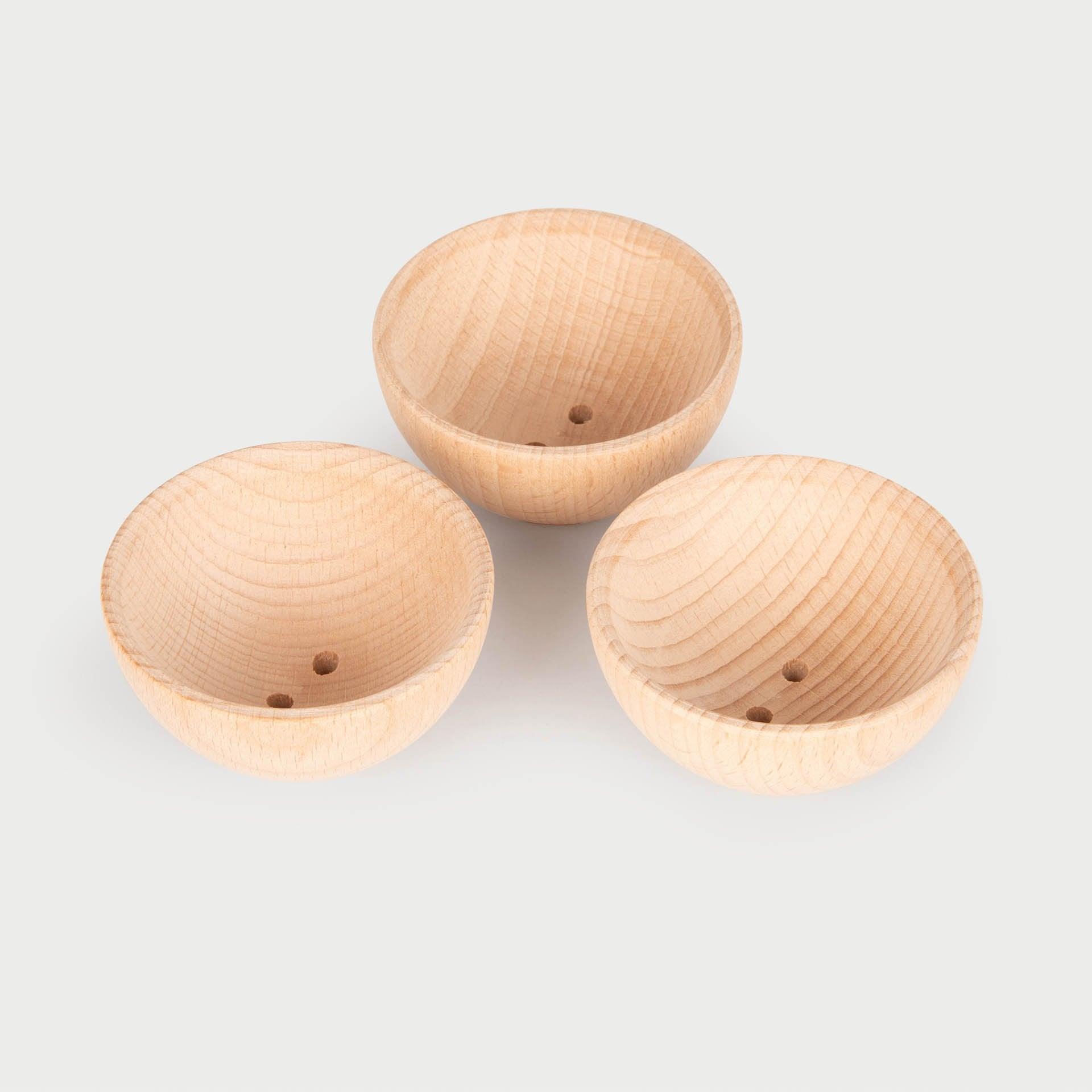 Tickit Natural World ciotole legno 3 pezzi heuristiche