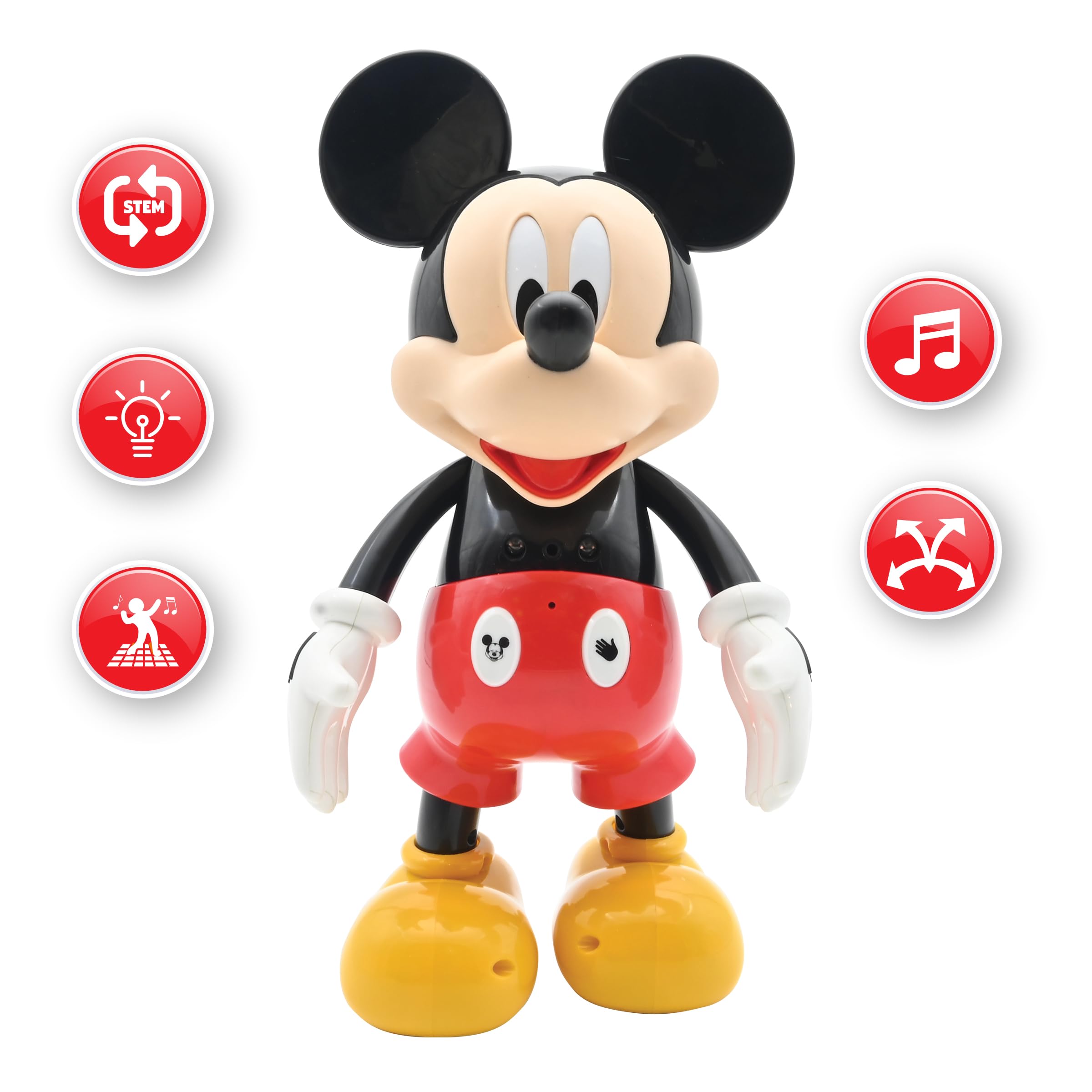 Lexibook MCH01i2 robot Topolino bilingue danza e quiz