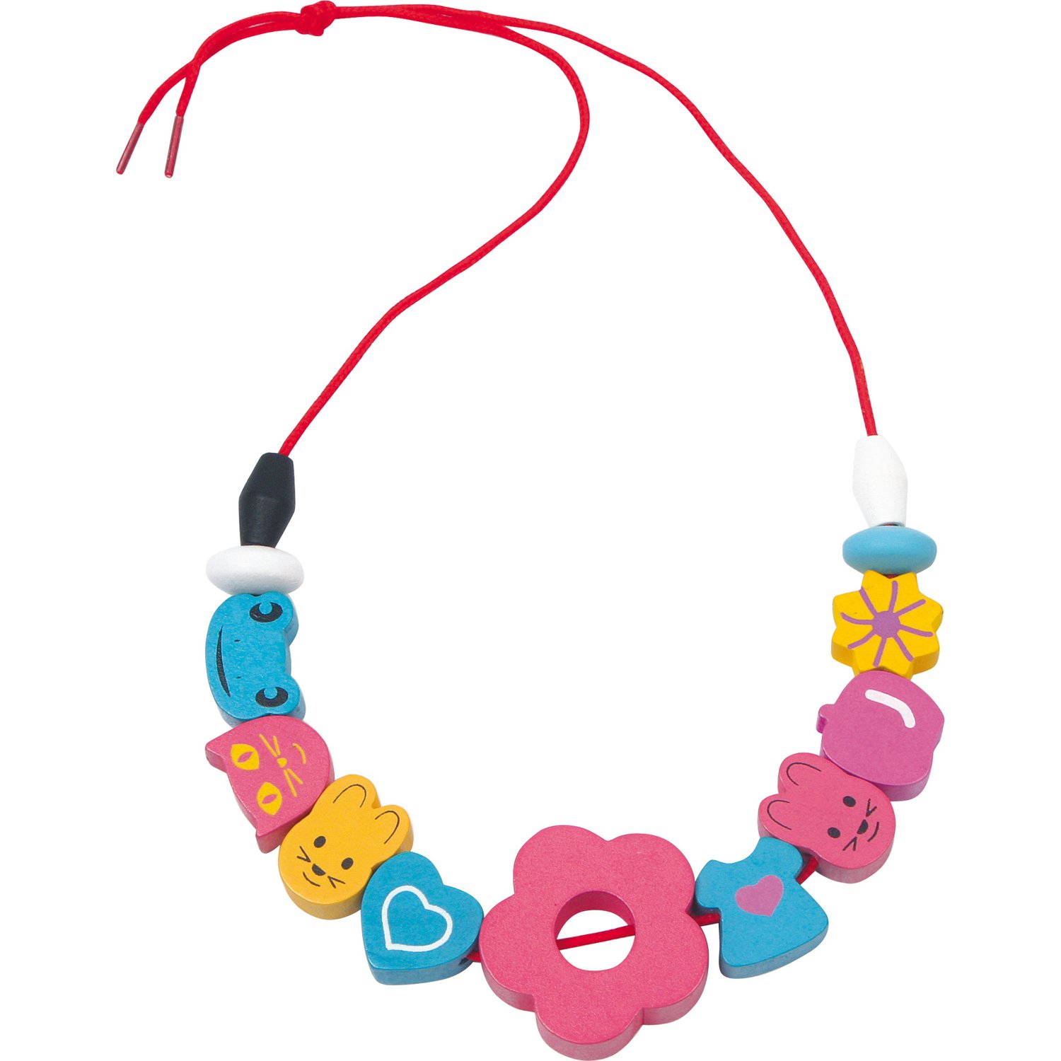 smallfoot Julia 2463 scatola perline legno per bracciali 16 pezzi