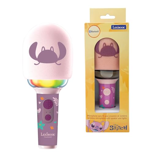 Lexibook Angel MIC280D1 microfono karaoke rosa Bluetooth