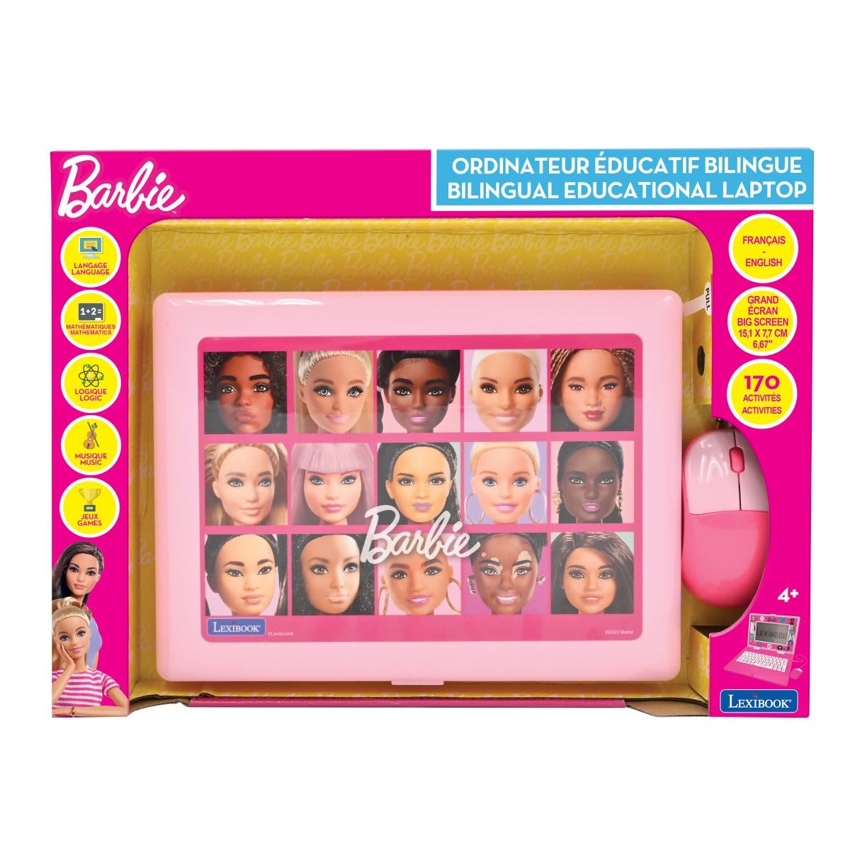 Lexibook Barbie JC599BBi1 computer portatile rosa bilingue