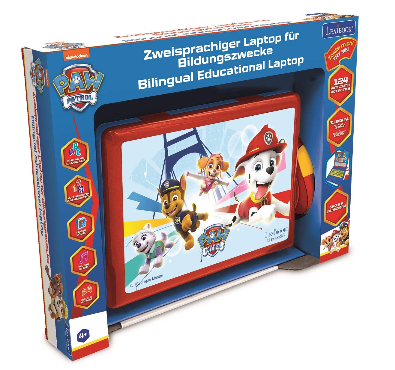 Lexibook Paw Patrol JC598PAZi3 Laptop bilingue 124 attività