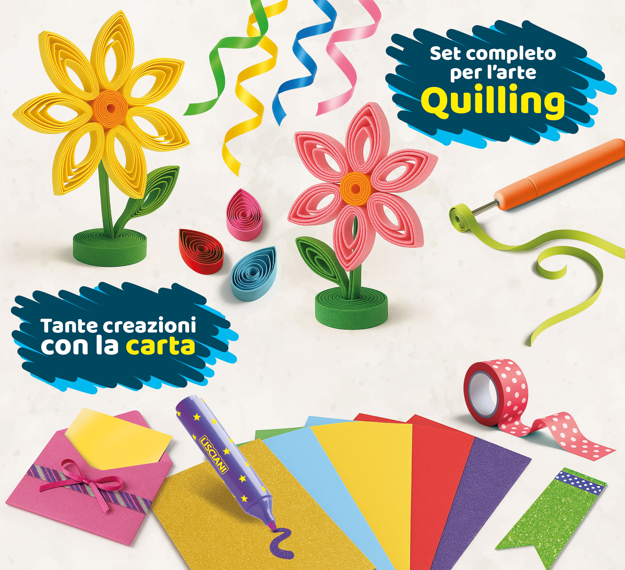Lisciani I'm a Genius Strips and Create kit creativo quilling