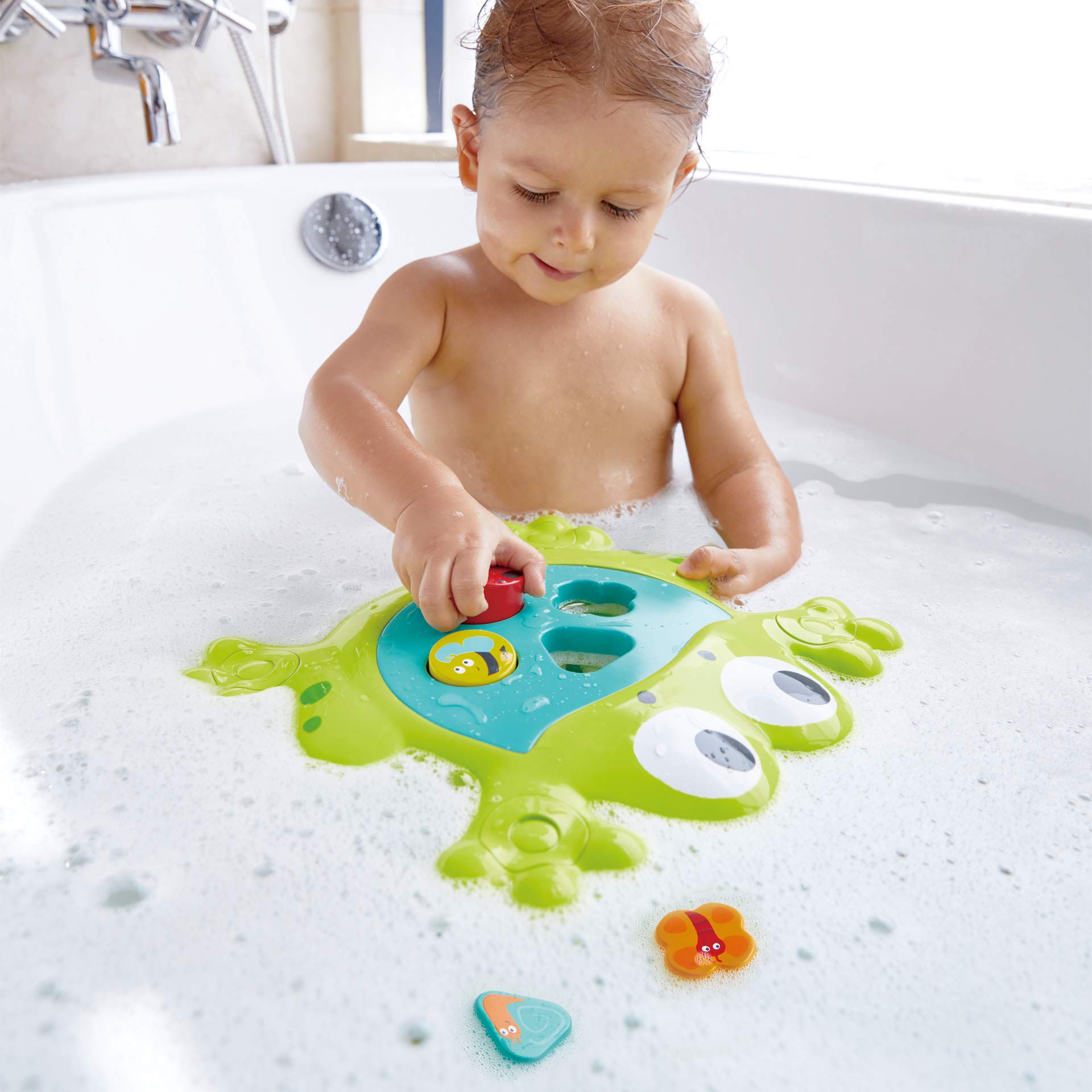 Hape E0209 Rana da bagno forme puzzle insetti bagnetto