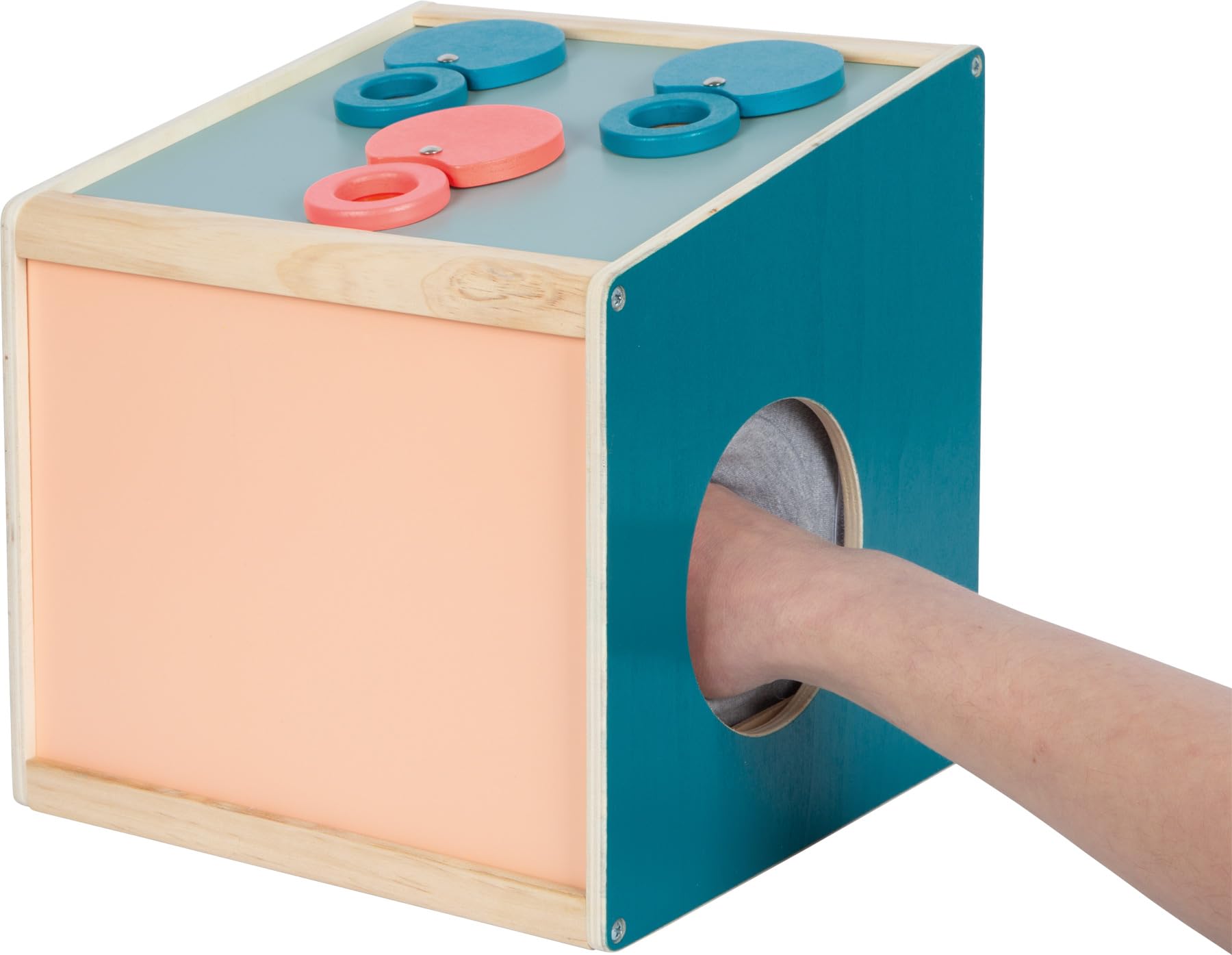 smallfoot Sensory scatola sensoriale legno tattile 3 lenti