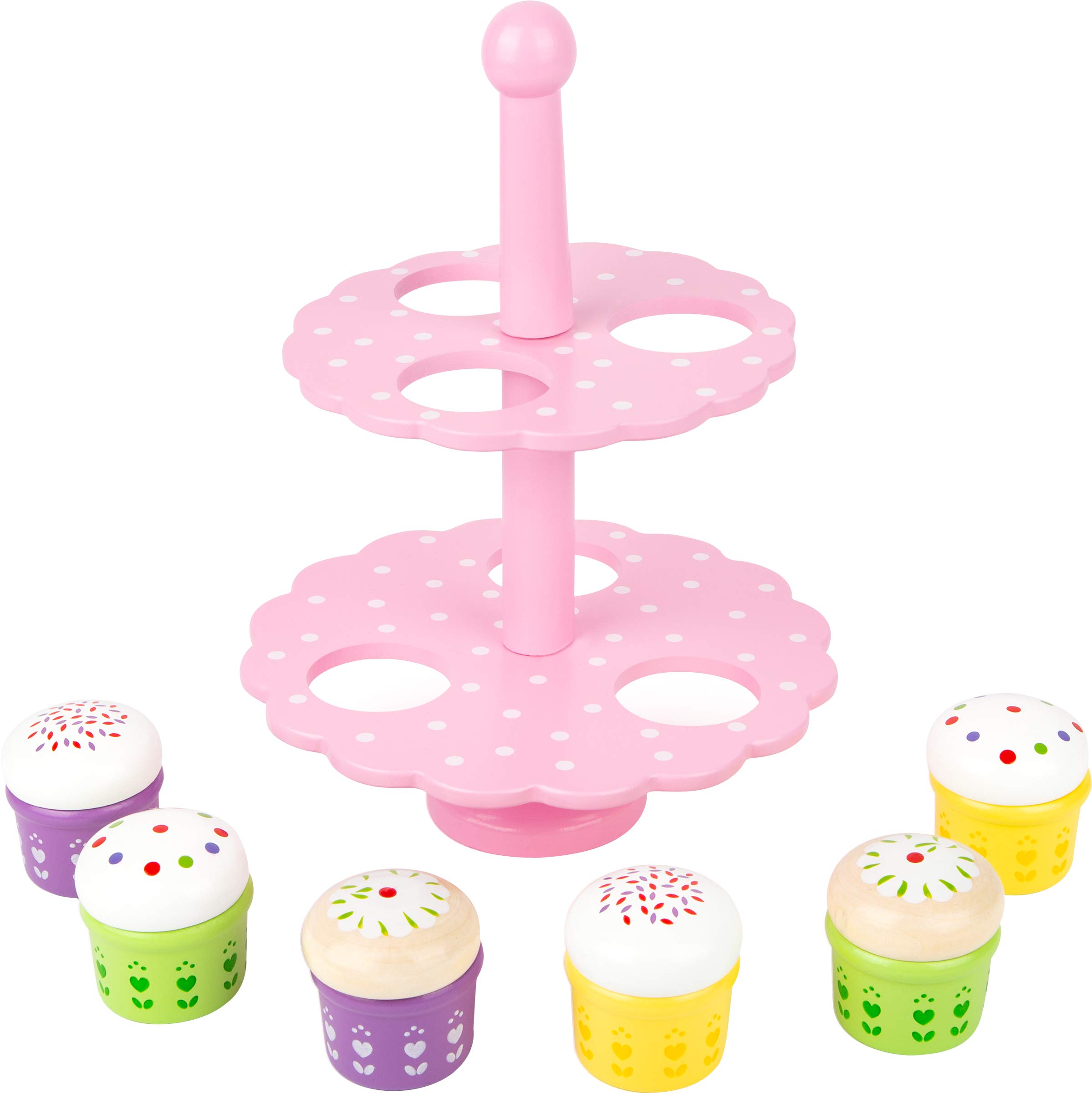smallfoot 3309 Muffin etagere legno con 6 muffin