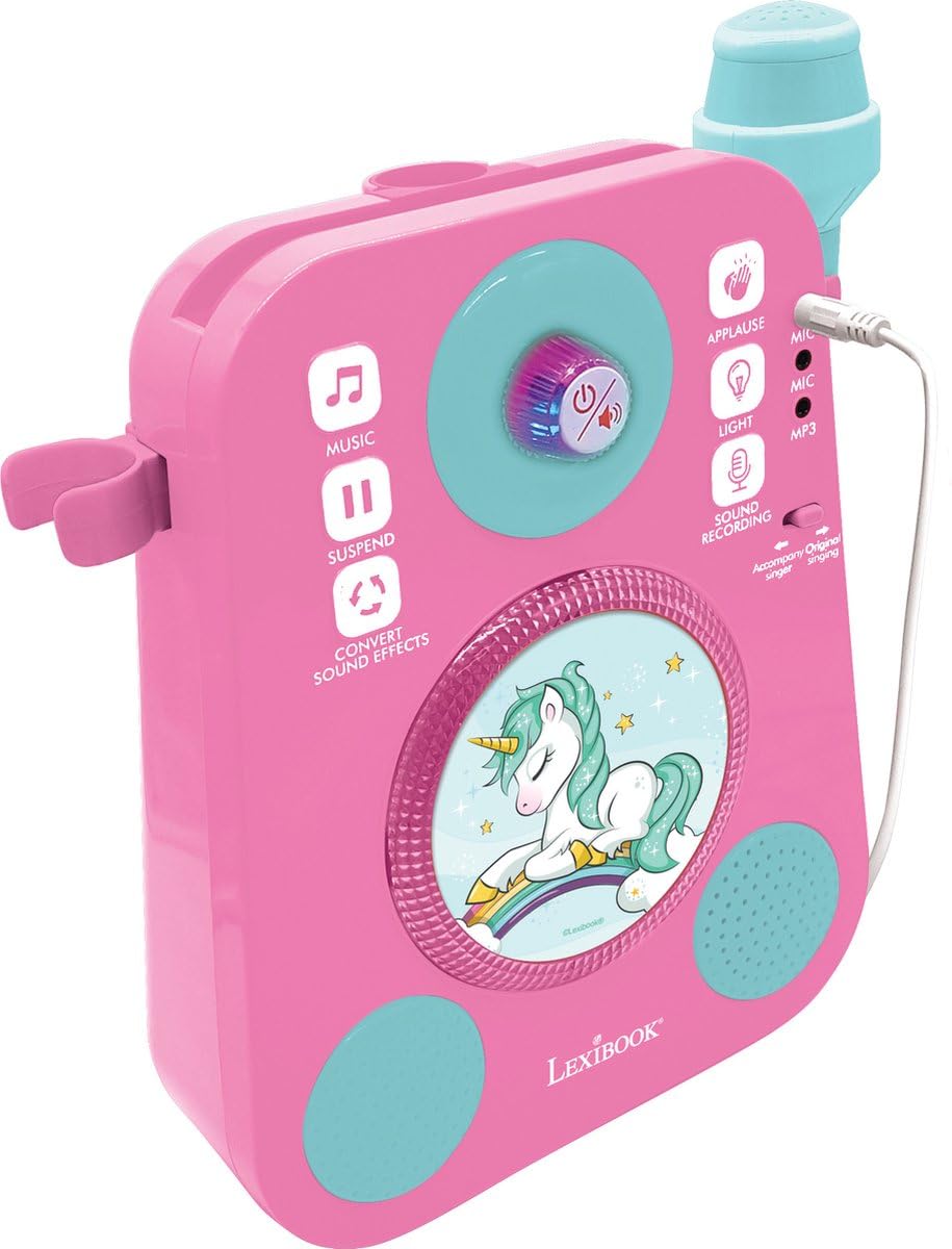 Lexibook Unicorno K140UNI altoparlante karaoke 2 microfoni