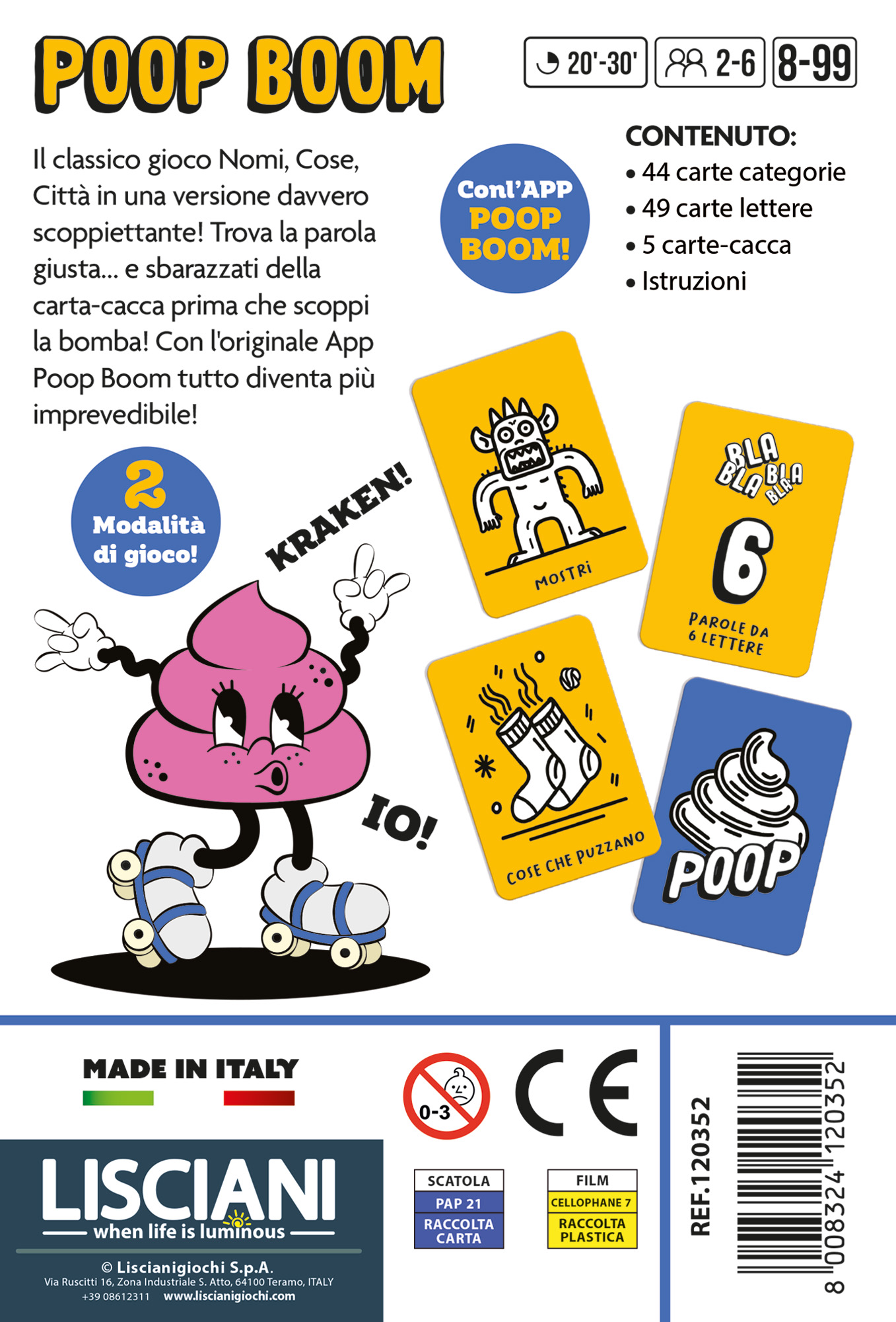 Lisciani Ludoteca Poop Boom Gioco Parole con App