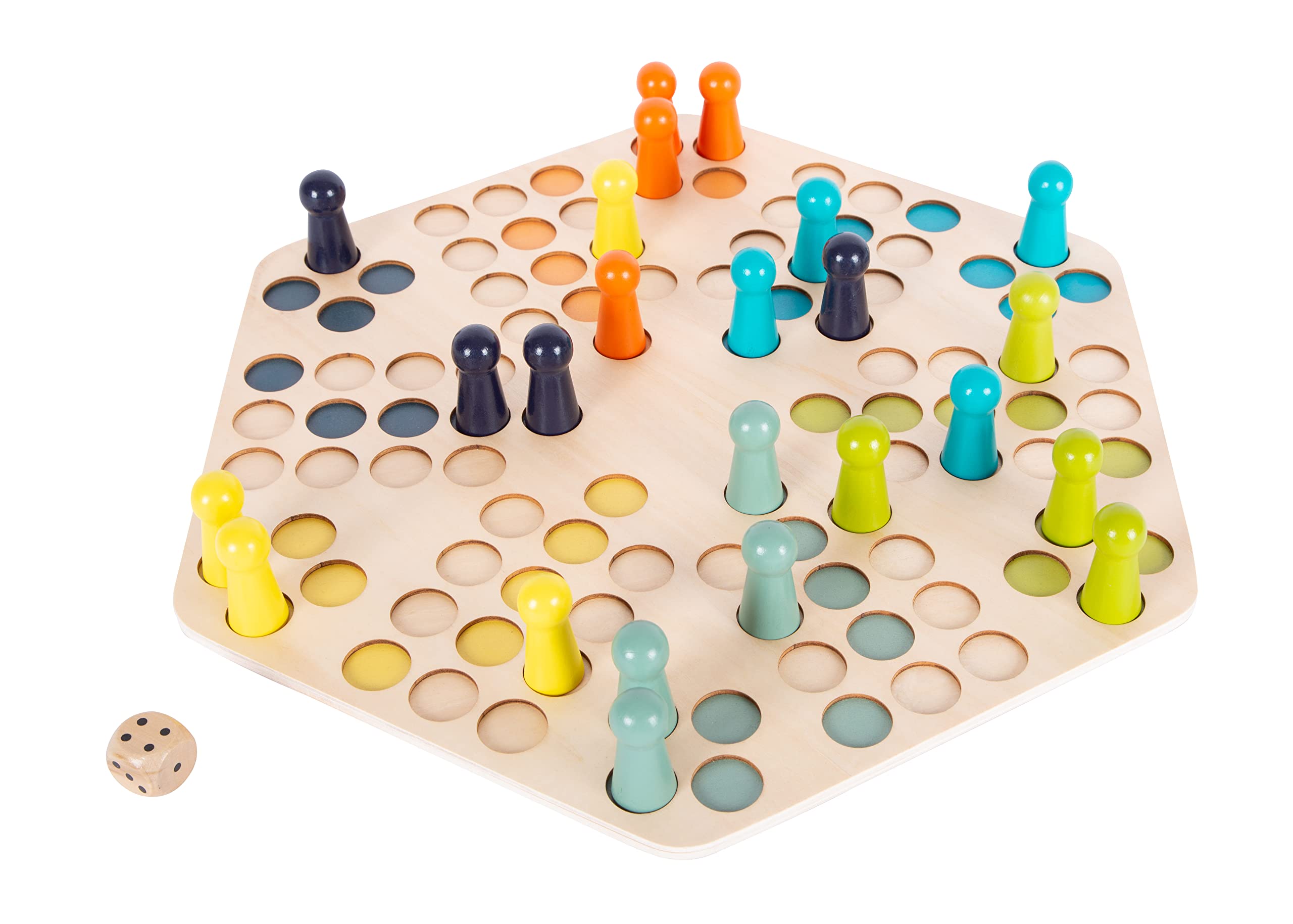 small foot 1800 ludo gioco da tavolo legno 6 giocatori