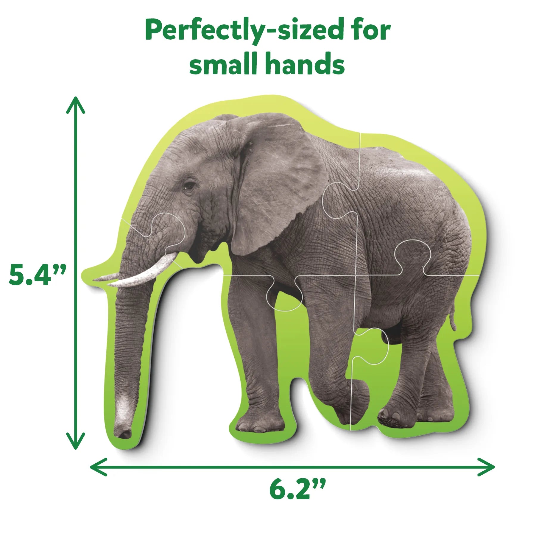 Skillmatics Step By Step Wild Animals puzzle 10 pezzi 3+ anni