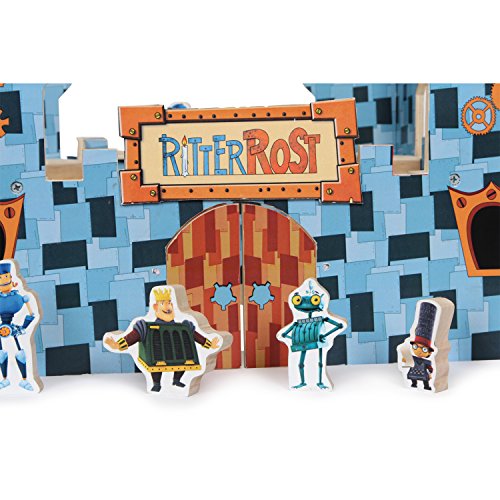 smallfoot Ritter Rost castello in legno 6 personaggi