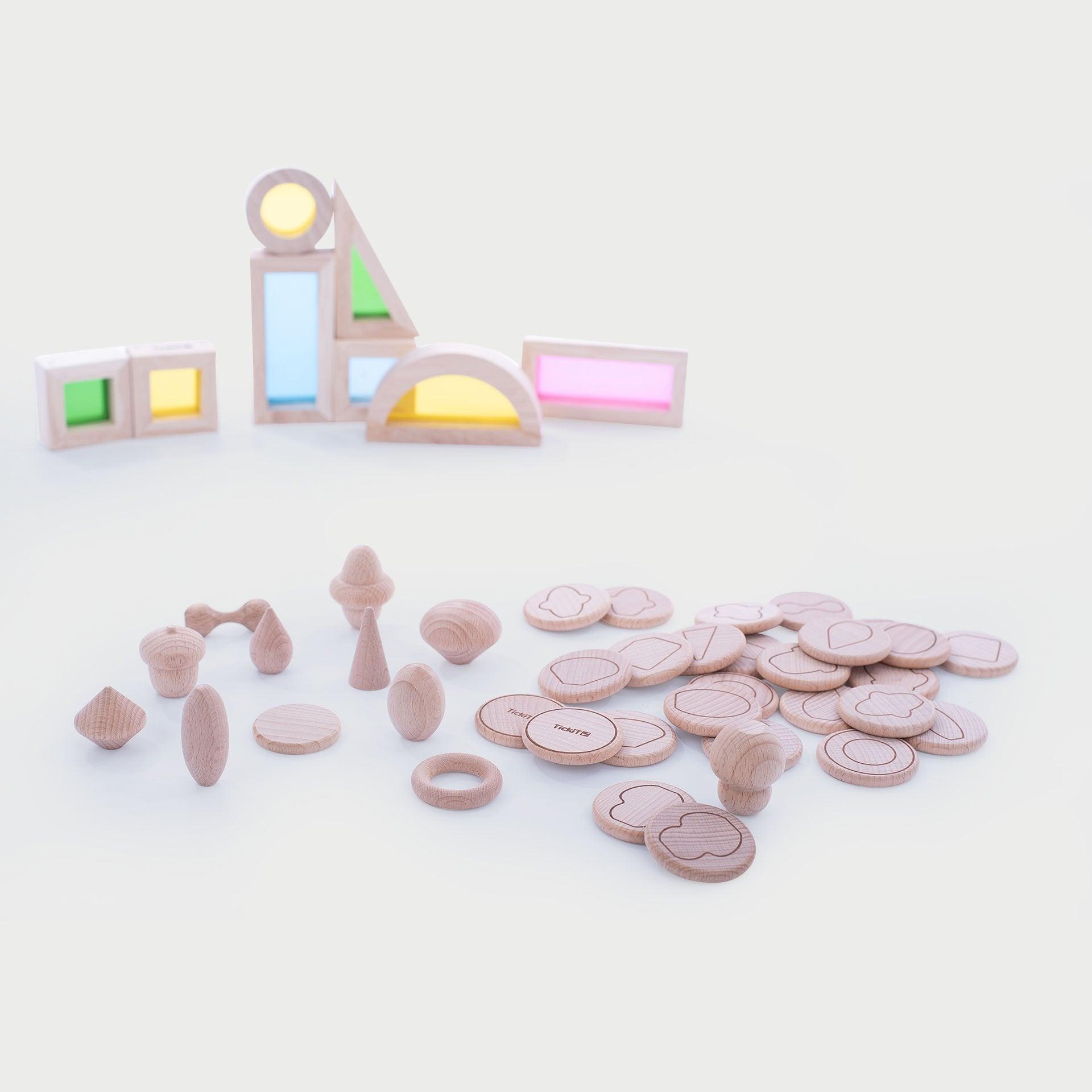Tickit Wooden Treasures Touch & Match memory tattile legno