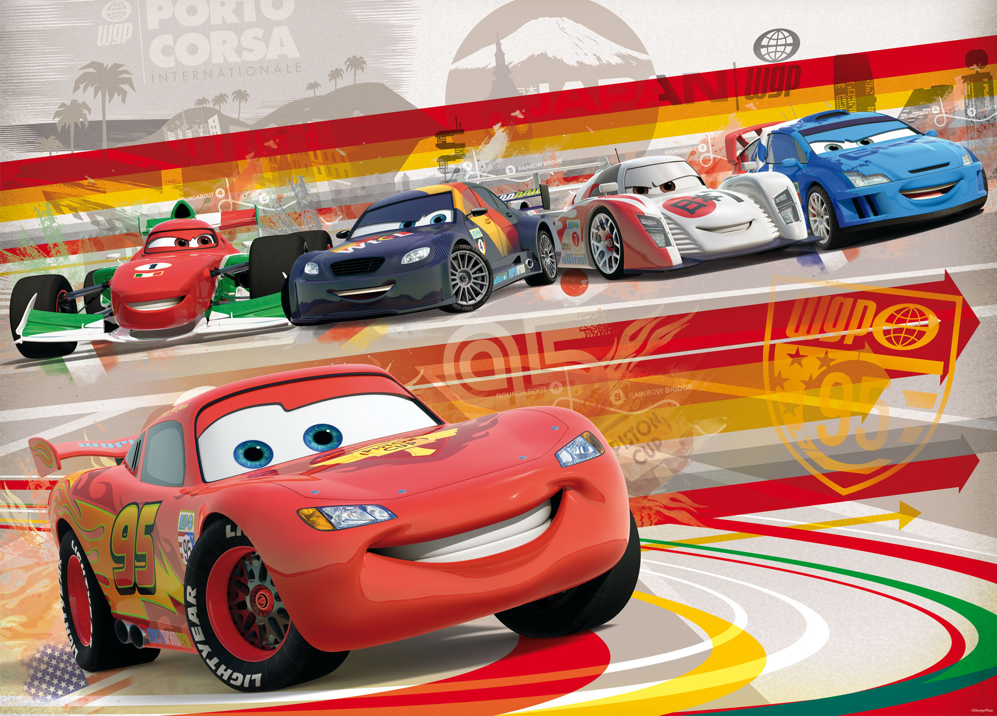 Lisciani Disney Puzzle Df Plus 60 Cars puzzle 60 pezzi bifacciale