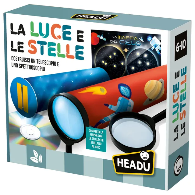 Headu La Luce e le Stelle IT53825 gioco scientifico telescopio 6-10 anni