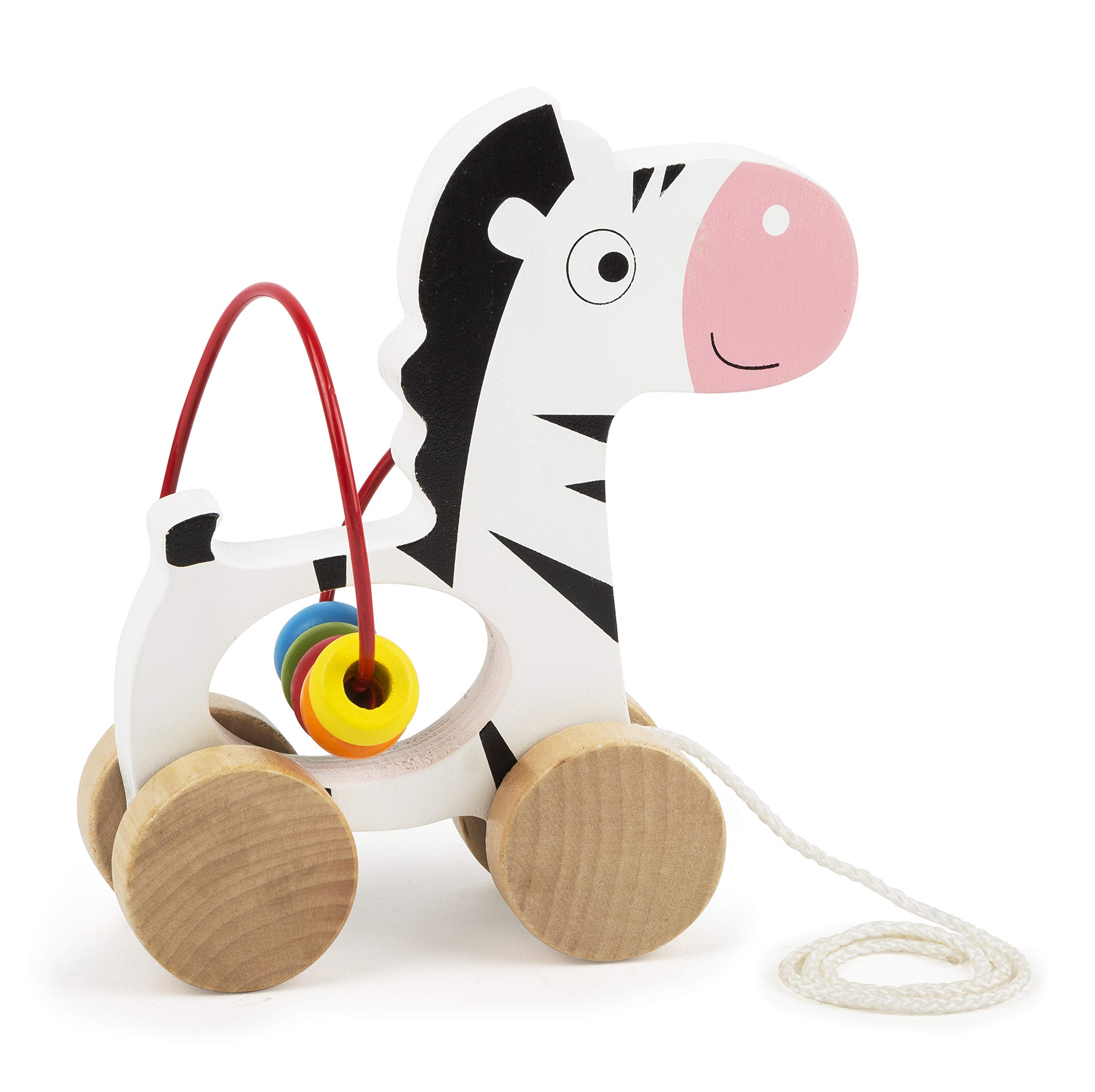 smallfoot Set Motricità gioco legno 3 pezzi zebra primi passi