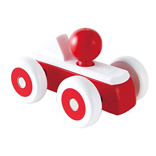 Hape E0064 macchinina da corsa rossa in legno
