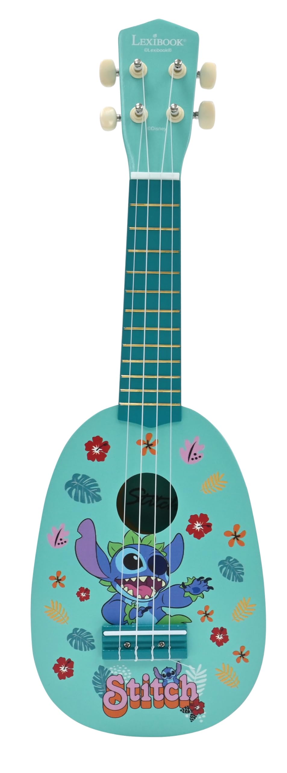 Lexibook Disney Stitch K230D ukulele bambini in legno blu