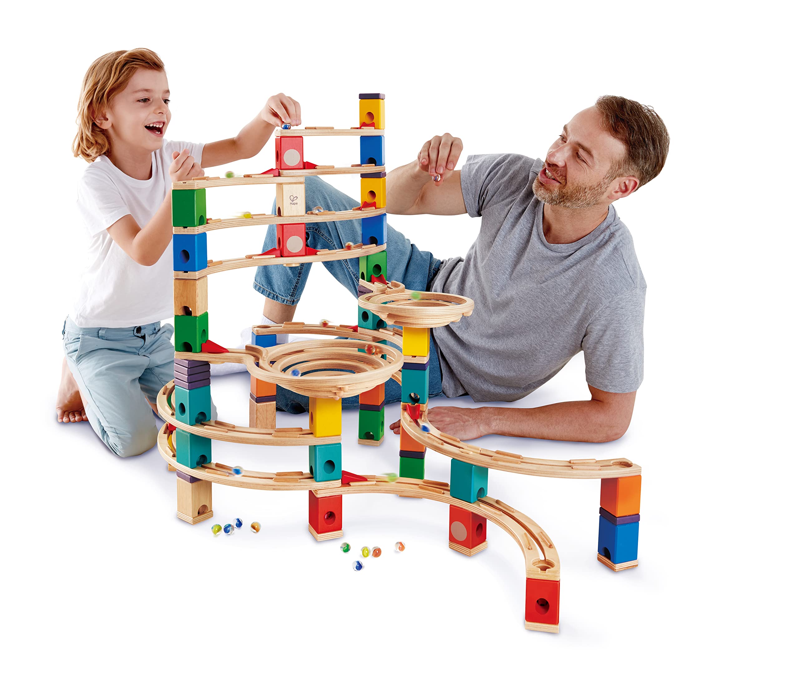 Hape Quadrilla Ciclone pista biglie legno 198 pezzi
