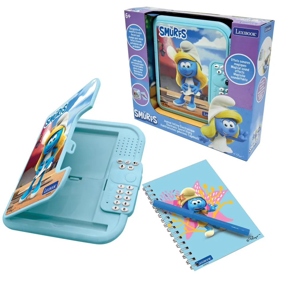 Lexibook I Puffi SD50SF diario elettronico blu