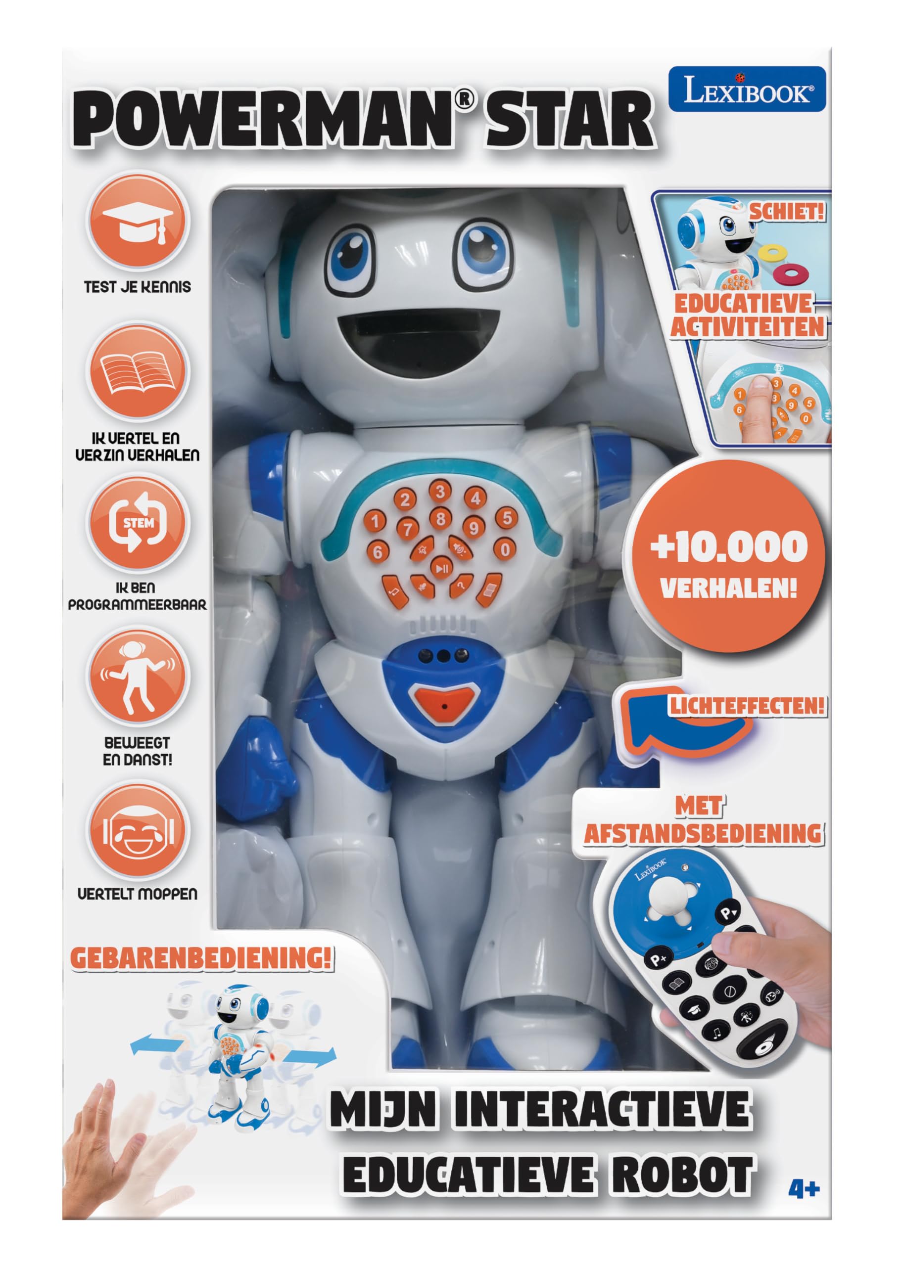 Lexibook Powerman Star robot giocattolo interattivo con telecomando