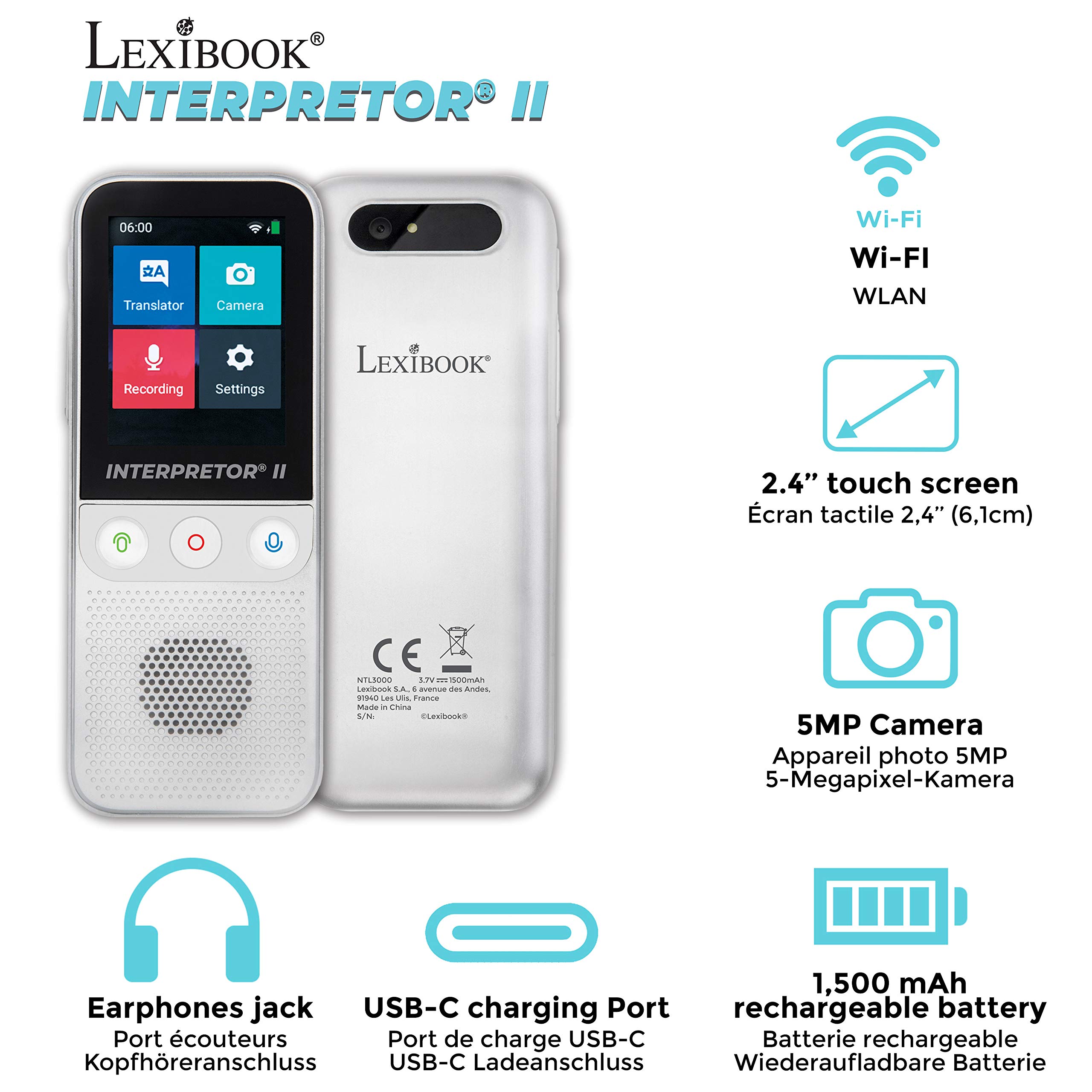 Lexibook Interpretor NTL3000 traduttore 137 lingue