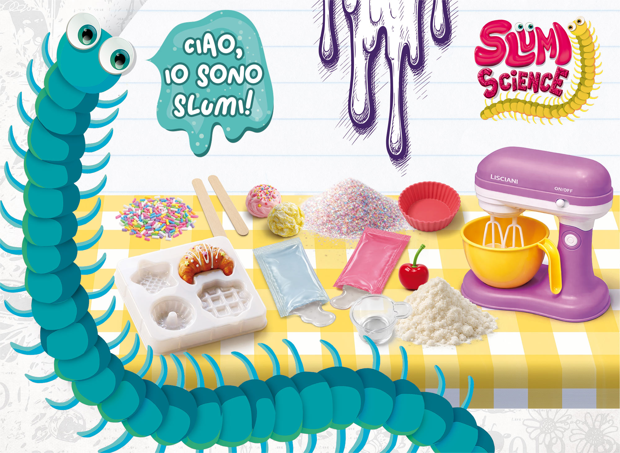 Lisciani Slumi Science Mix e Squish slime dolcetti squishy