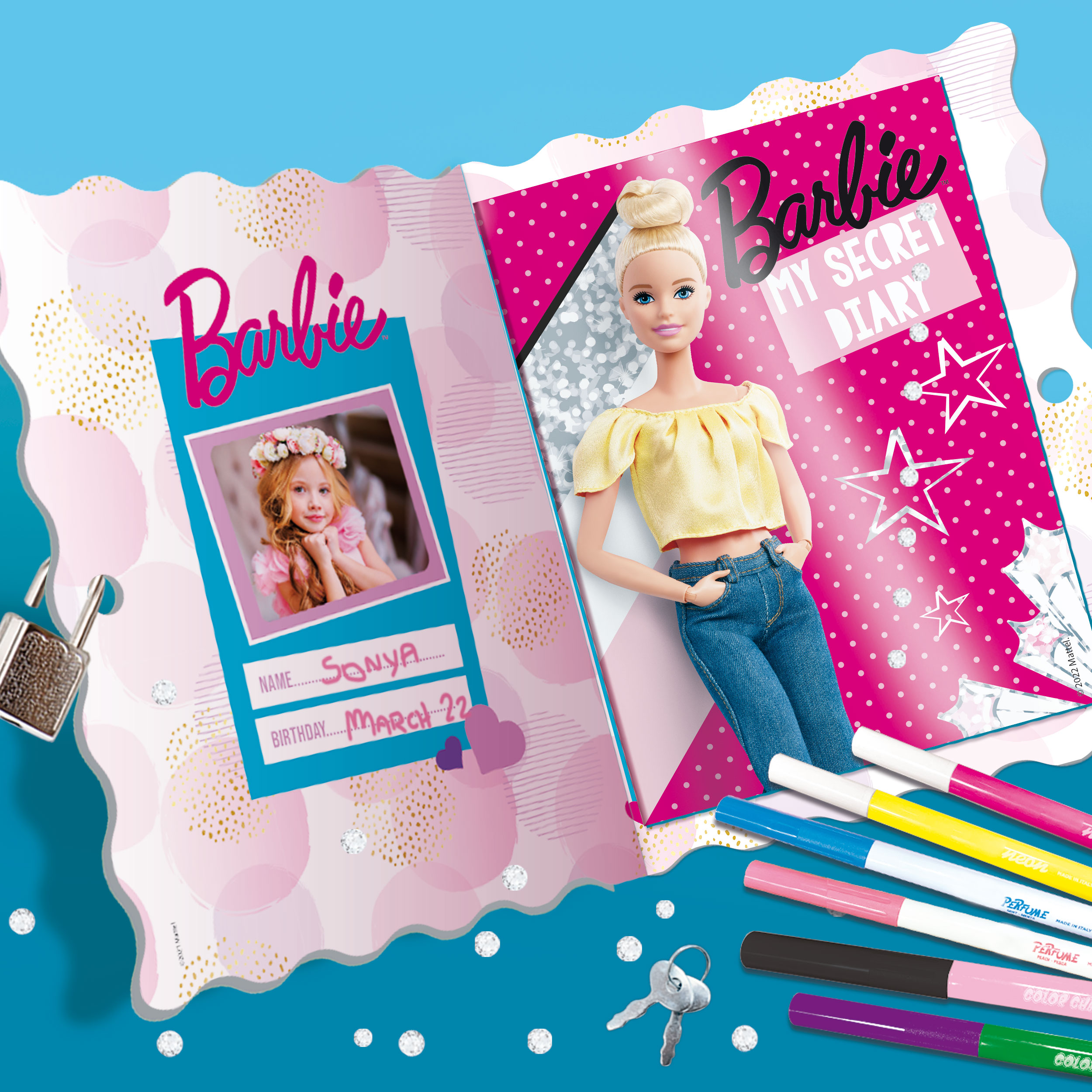 Lisciani Barbie My Secret Diary diario segreto con lucchetto
