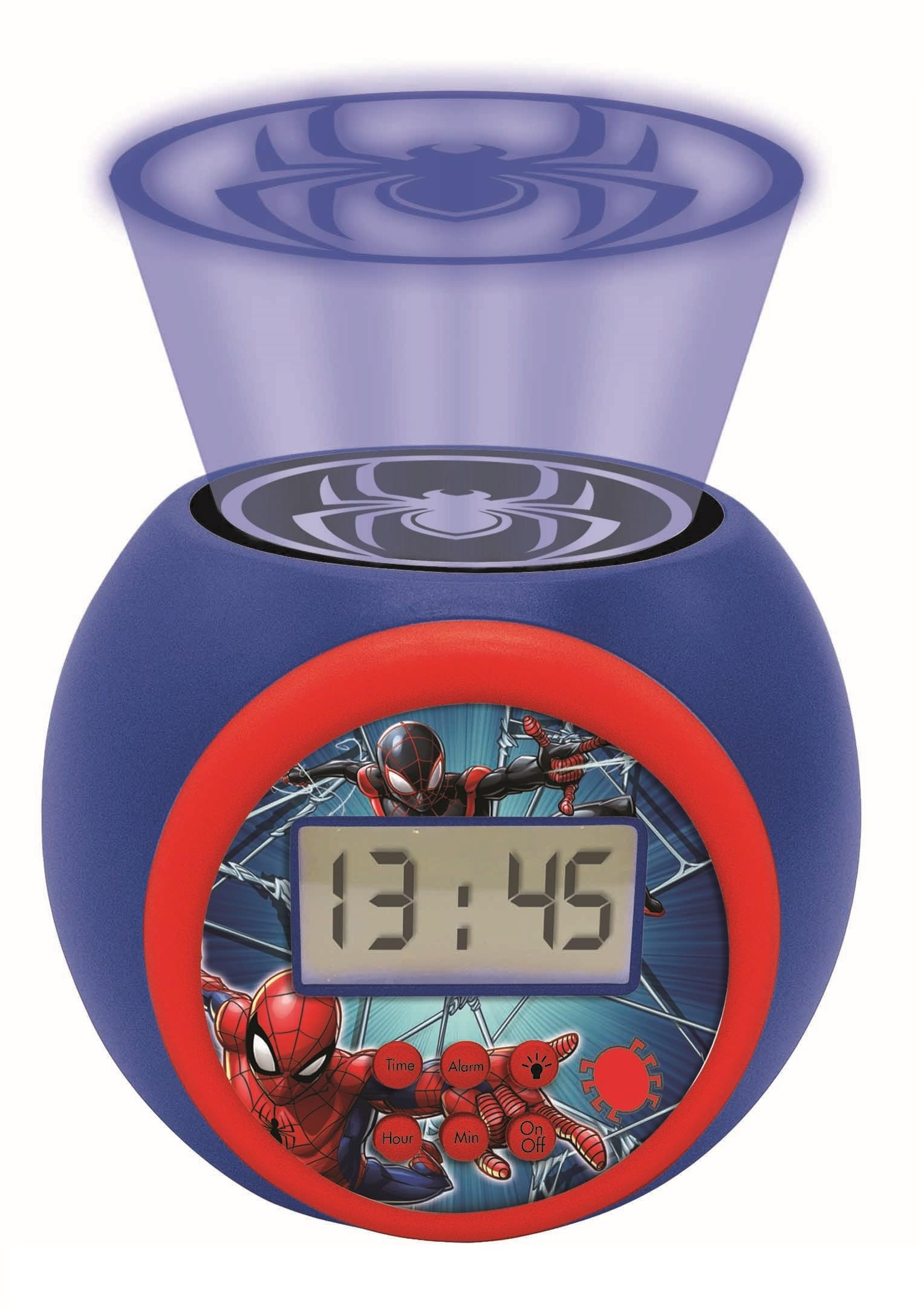 Lexibook Spider-Man RL977SP sveglia proiettore blu-rosso