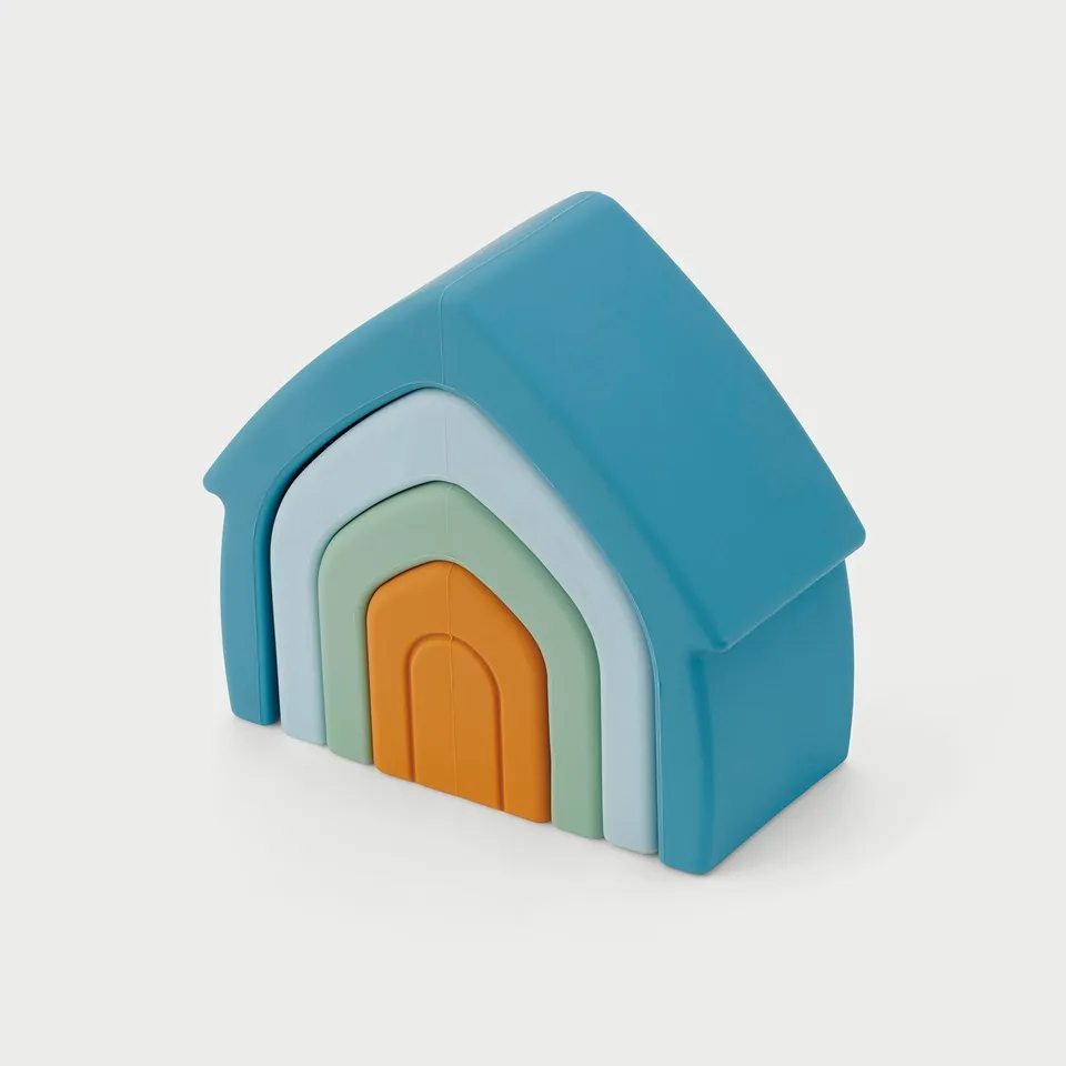 Tickit SiliSoft Stacking Houses casette impilabili neutre 4 pezzi
