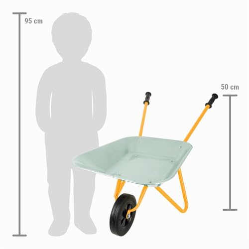 Smallfoot Tiny Garden carriola giocattolo in metallo bambini