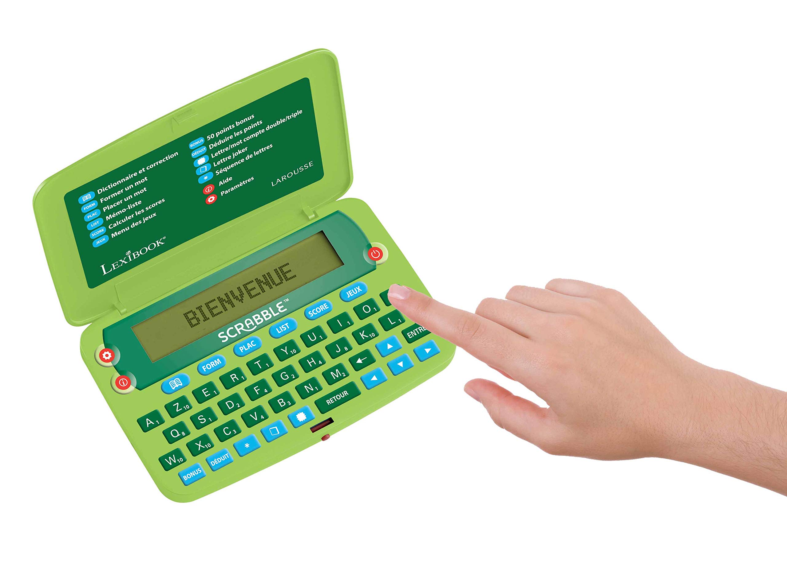 Lexibook SCR8FR dizionario elettronico Scrabble verde blu