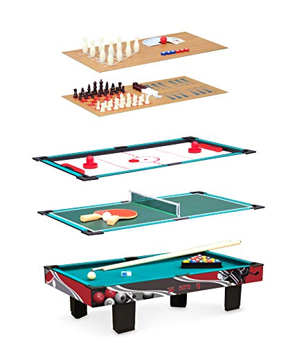 smallfoot 11278 tavolo multifunzione 9 in 1 legno 5 piani