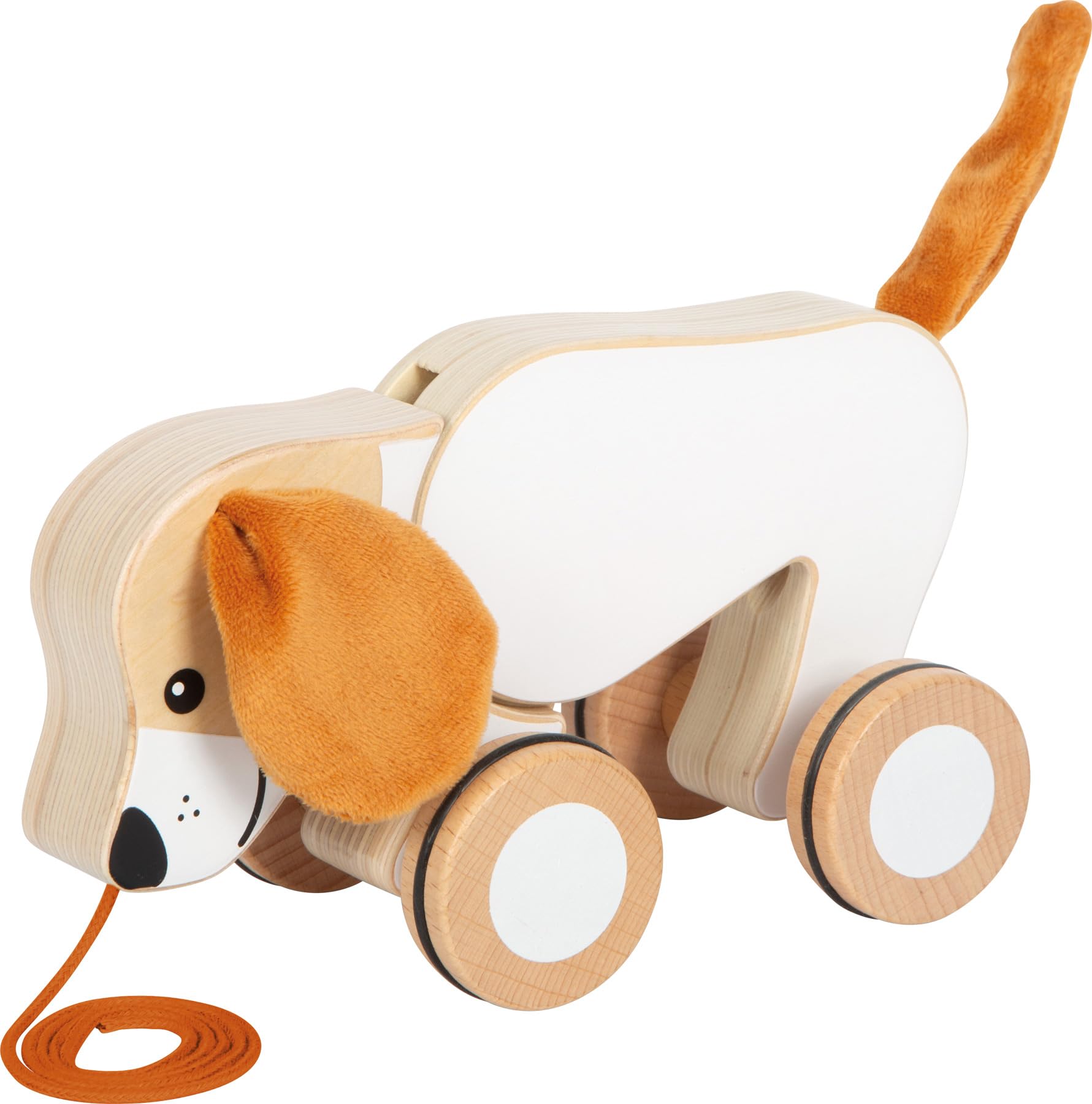 smallfoot Cane giocattolo trainabile legno orecchie scricchiolanti